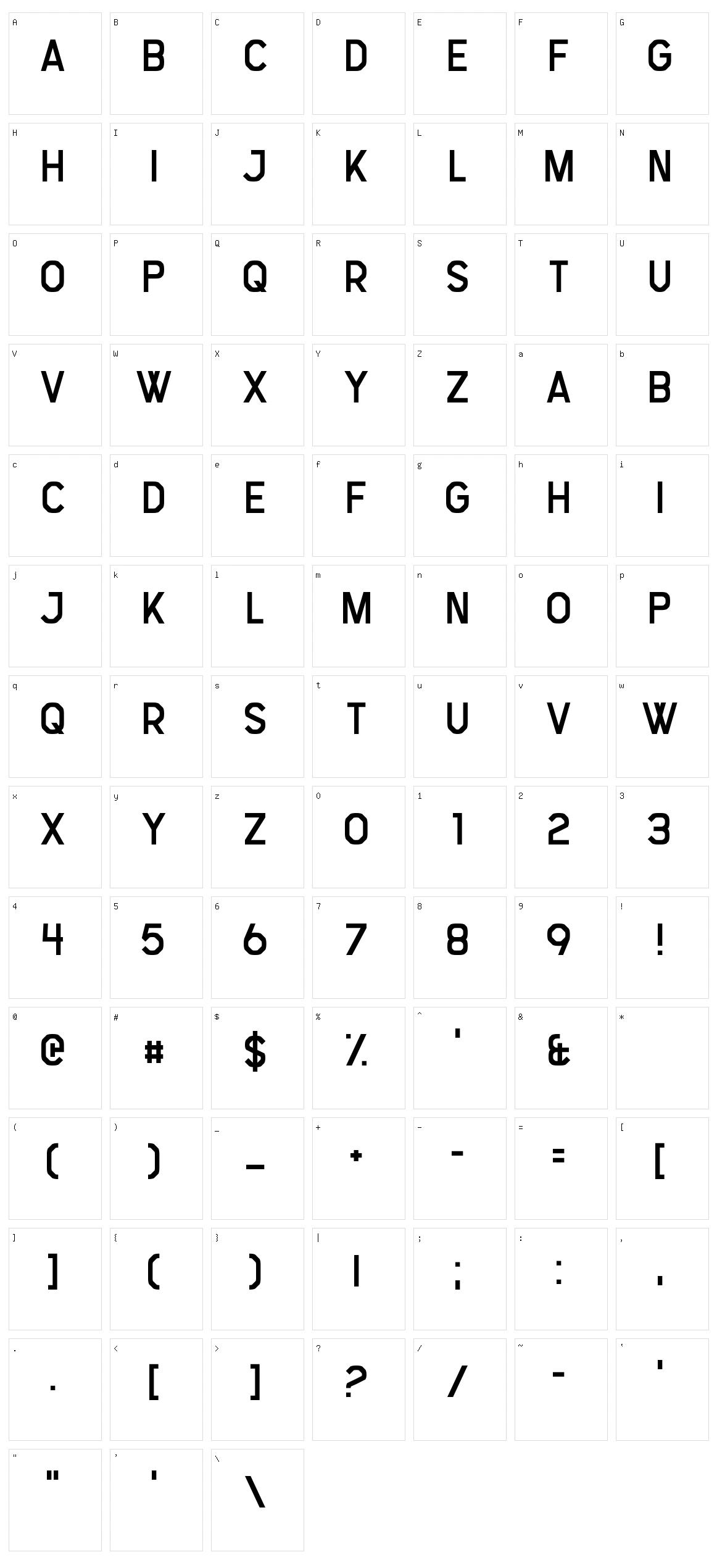 Stress Genesis Character Set