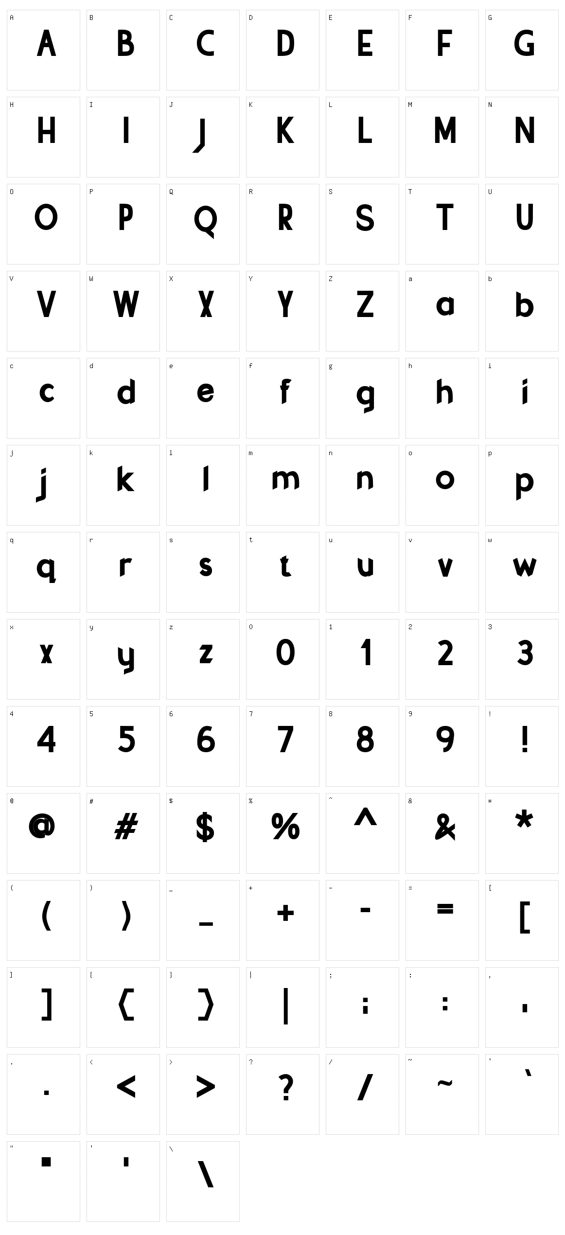 Suga Child Character Set