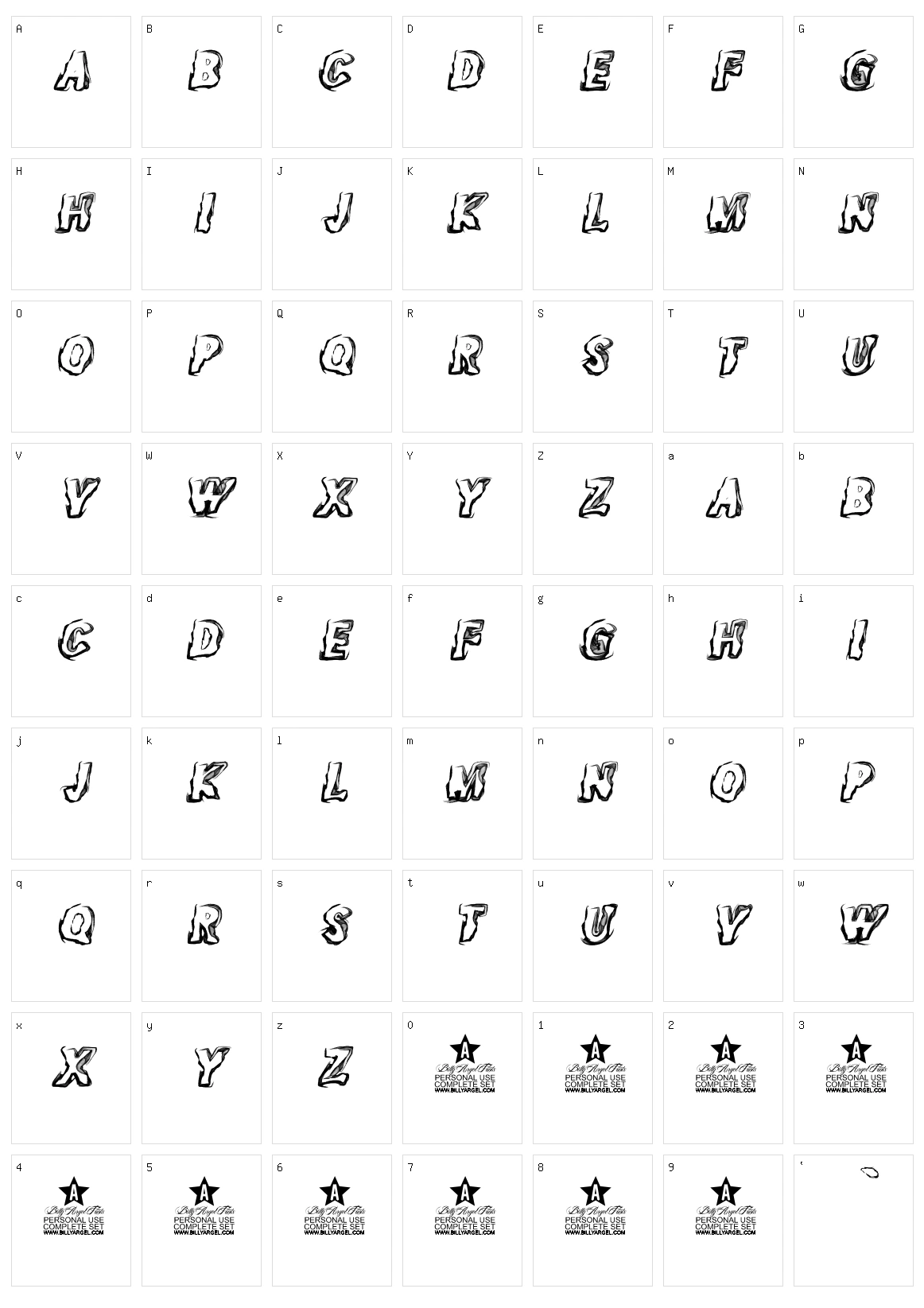 Ghosts Character Set