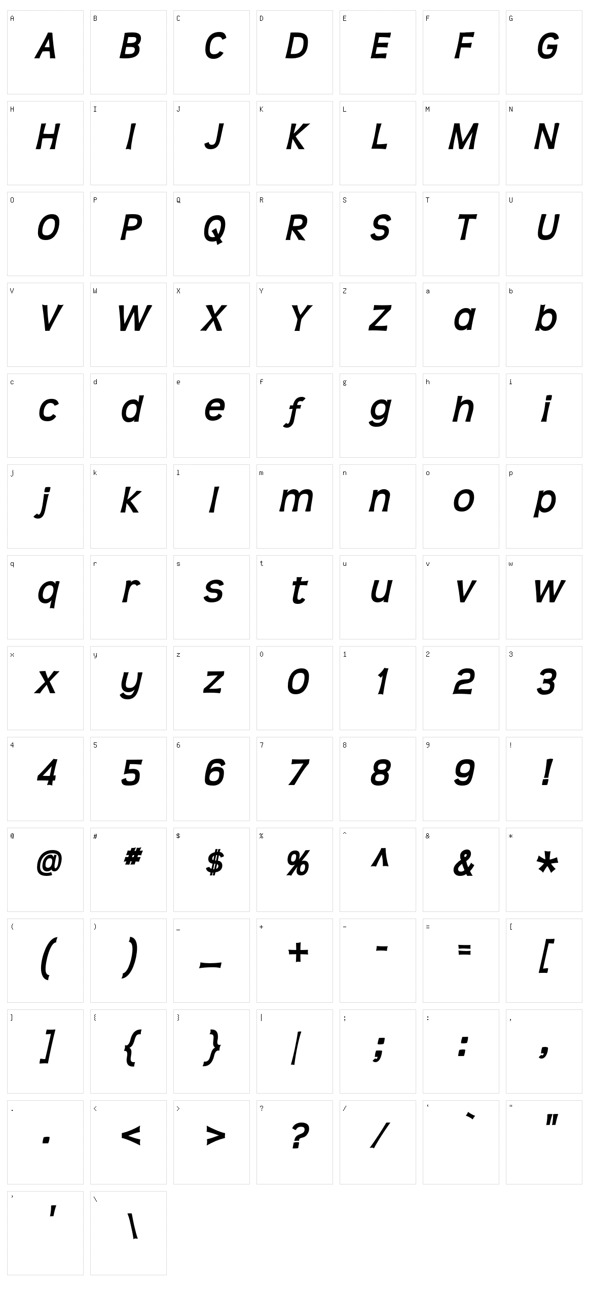 Teen Character Set