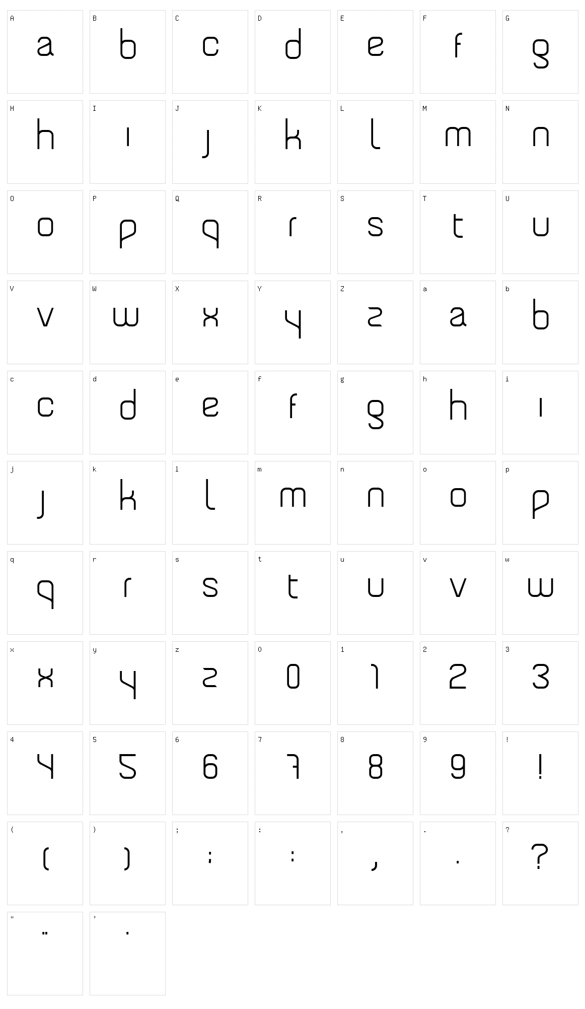 Tengra Character Set