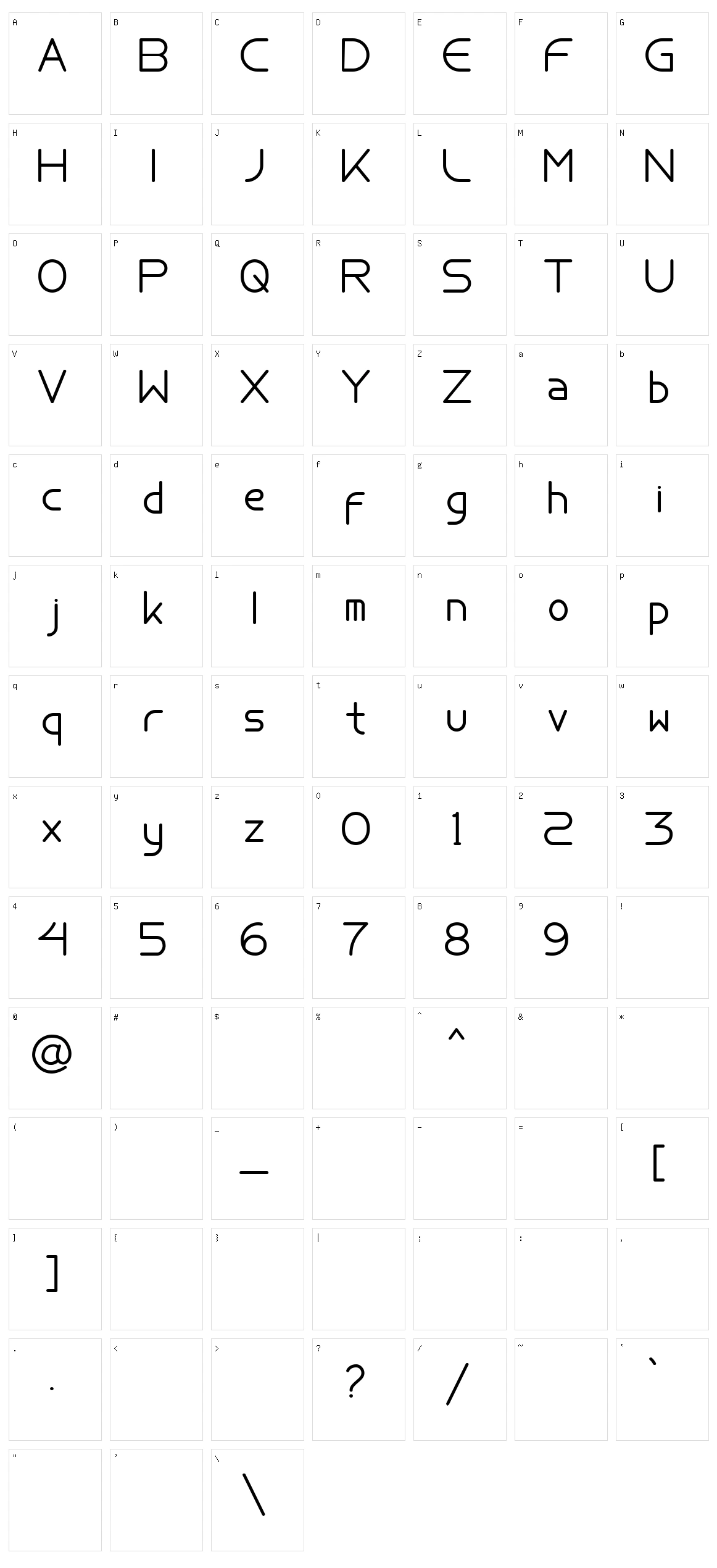 Theone Character Set