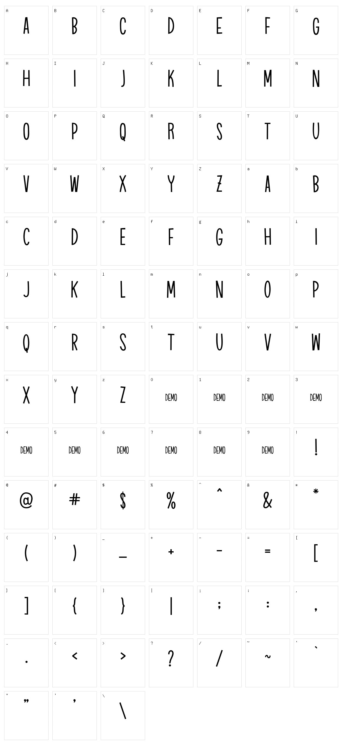 Trampoline Character Set