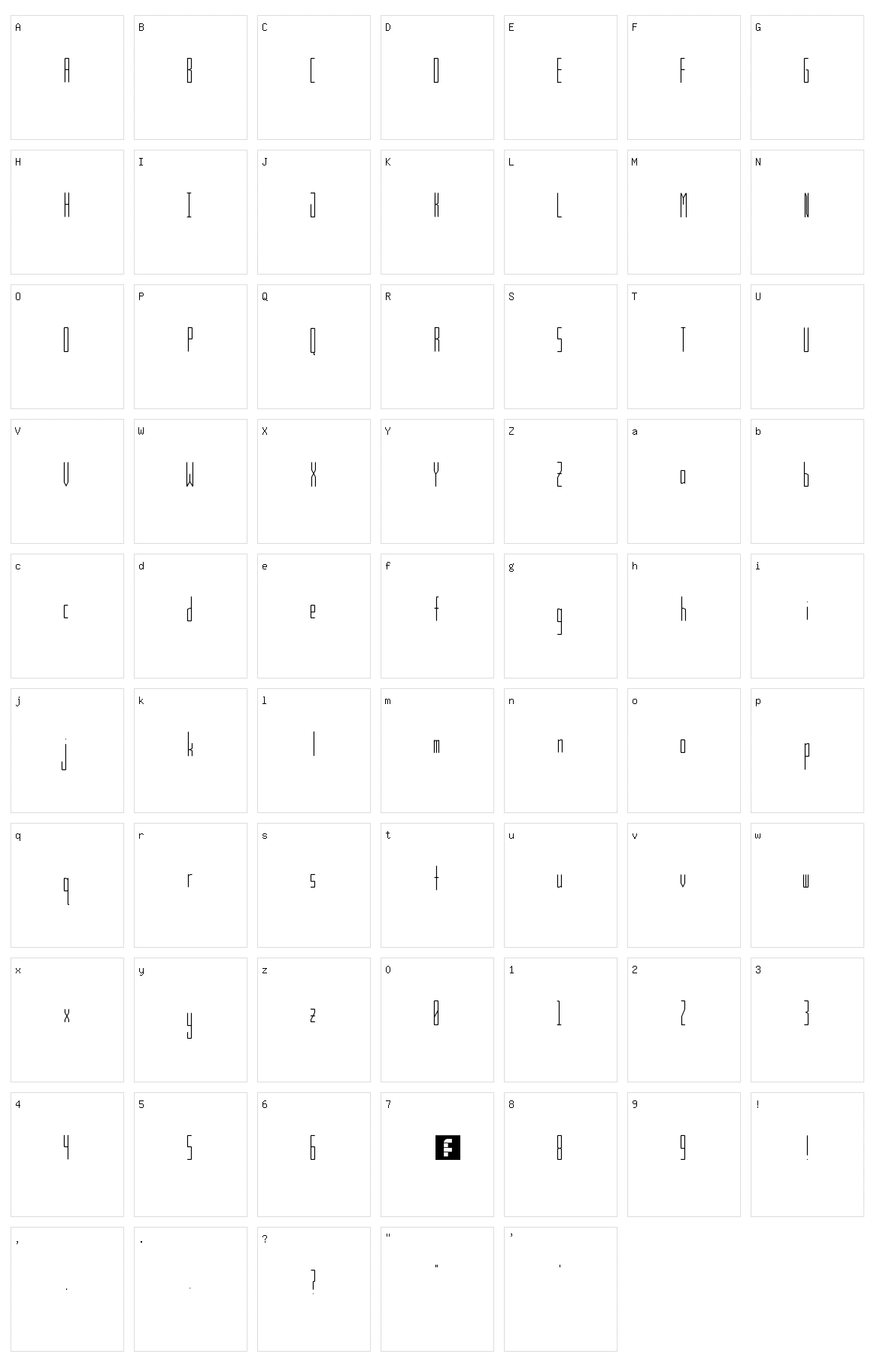 TS Gaunt Character Set