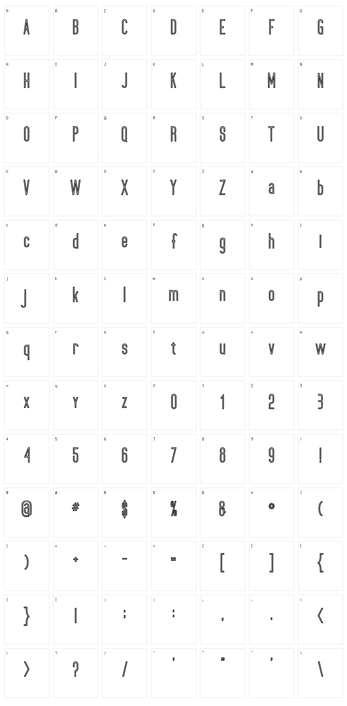 Ultimatum Character Set
