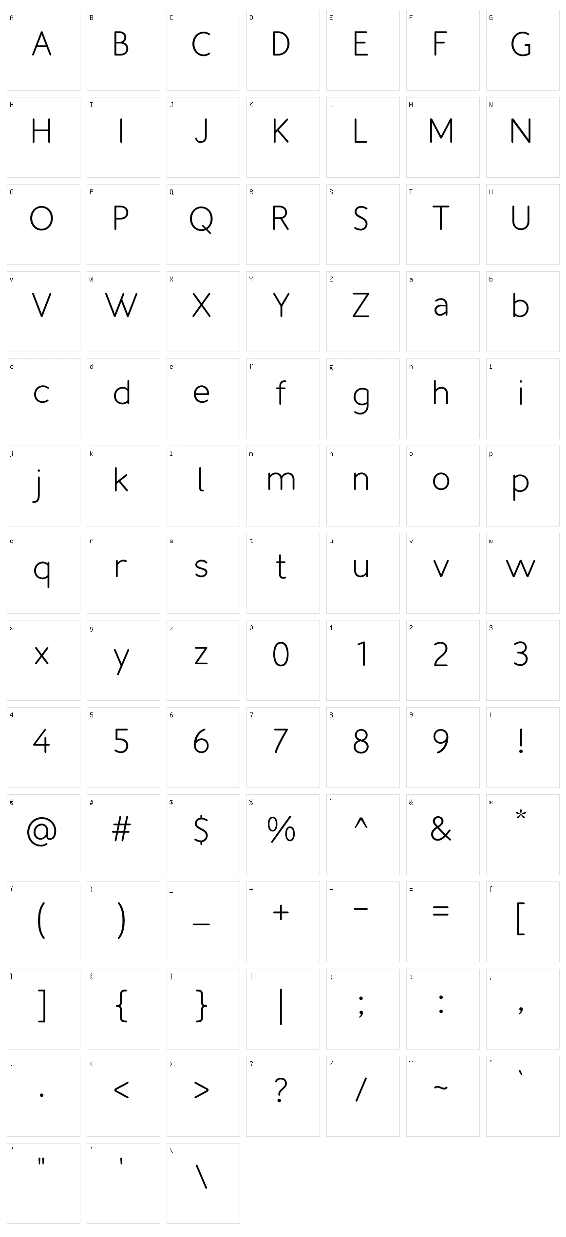 Umunu Character Set
