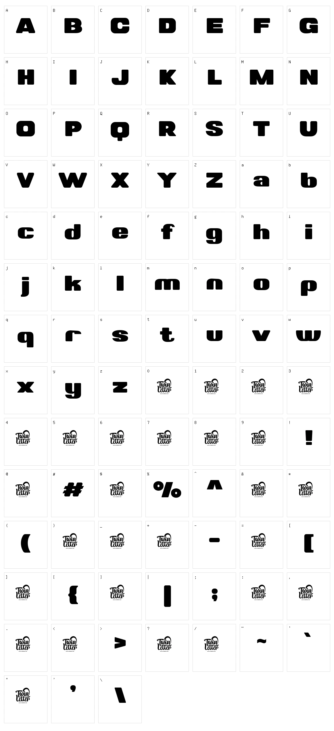 Valonik Character Set