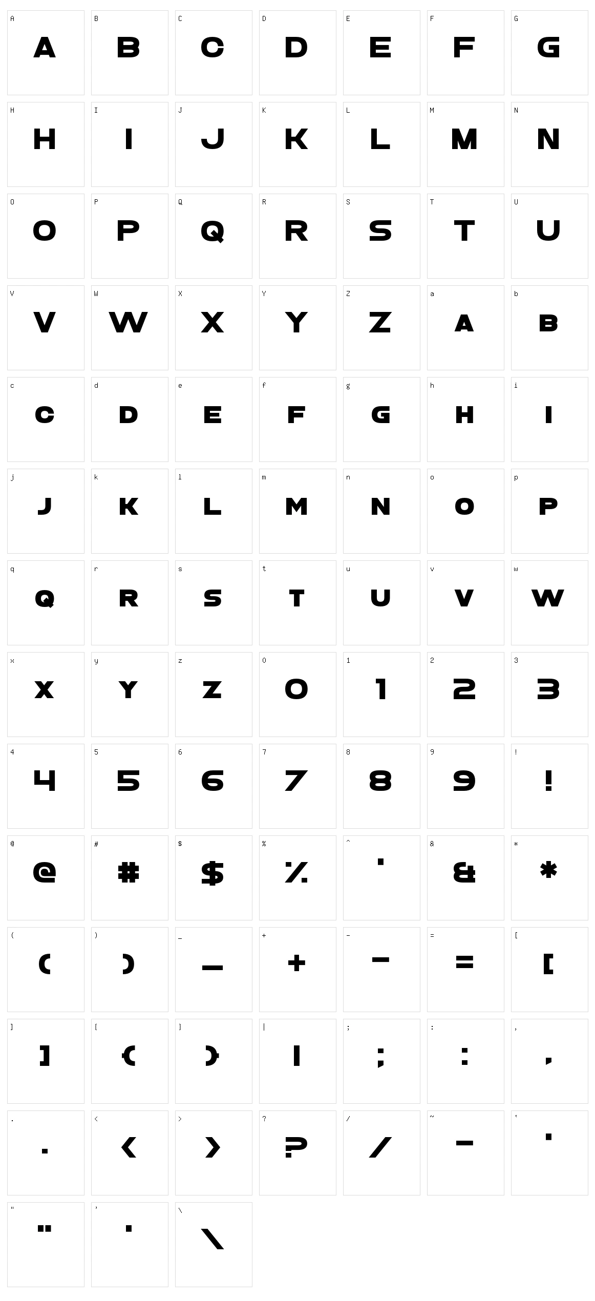 Vegan Abattoir Character Set