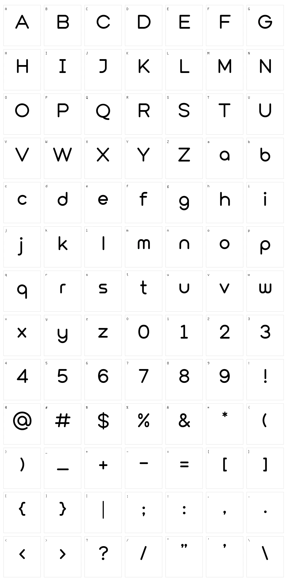 Versatylo Rounded Character Set