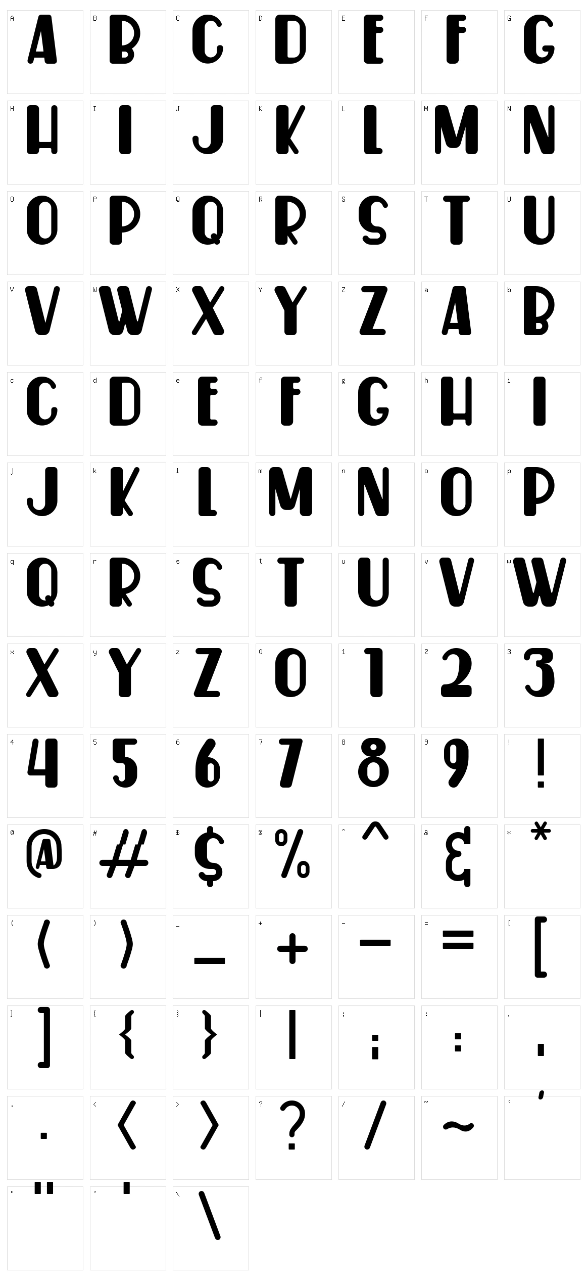 Wingko Character Set