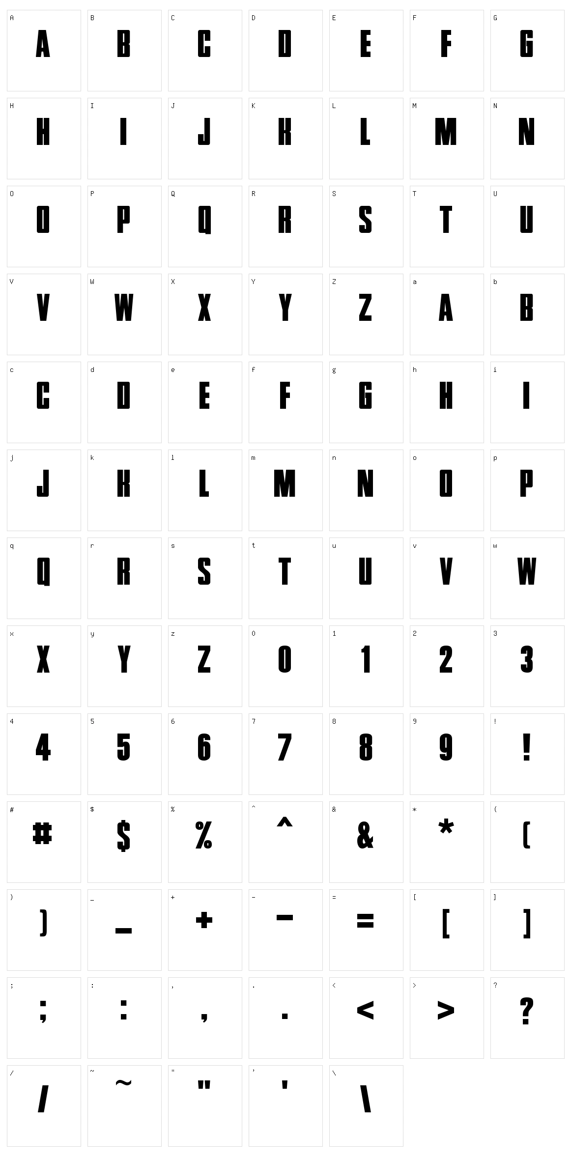 Zentropa Character Set