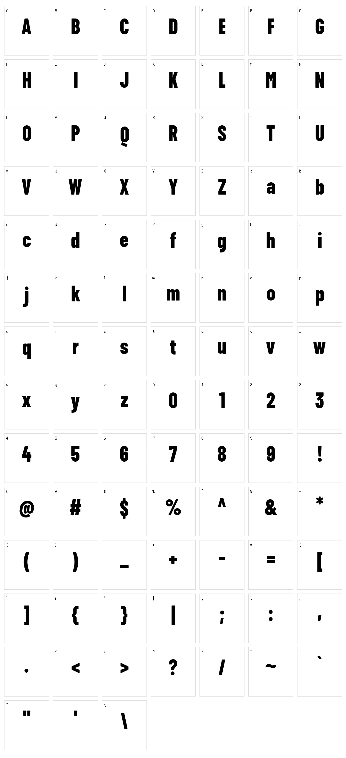 ZT Floogn Character Set