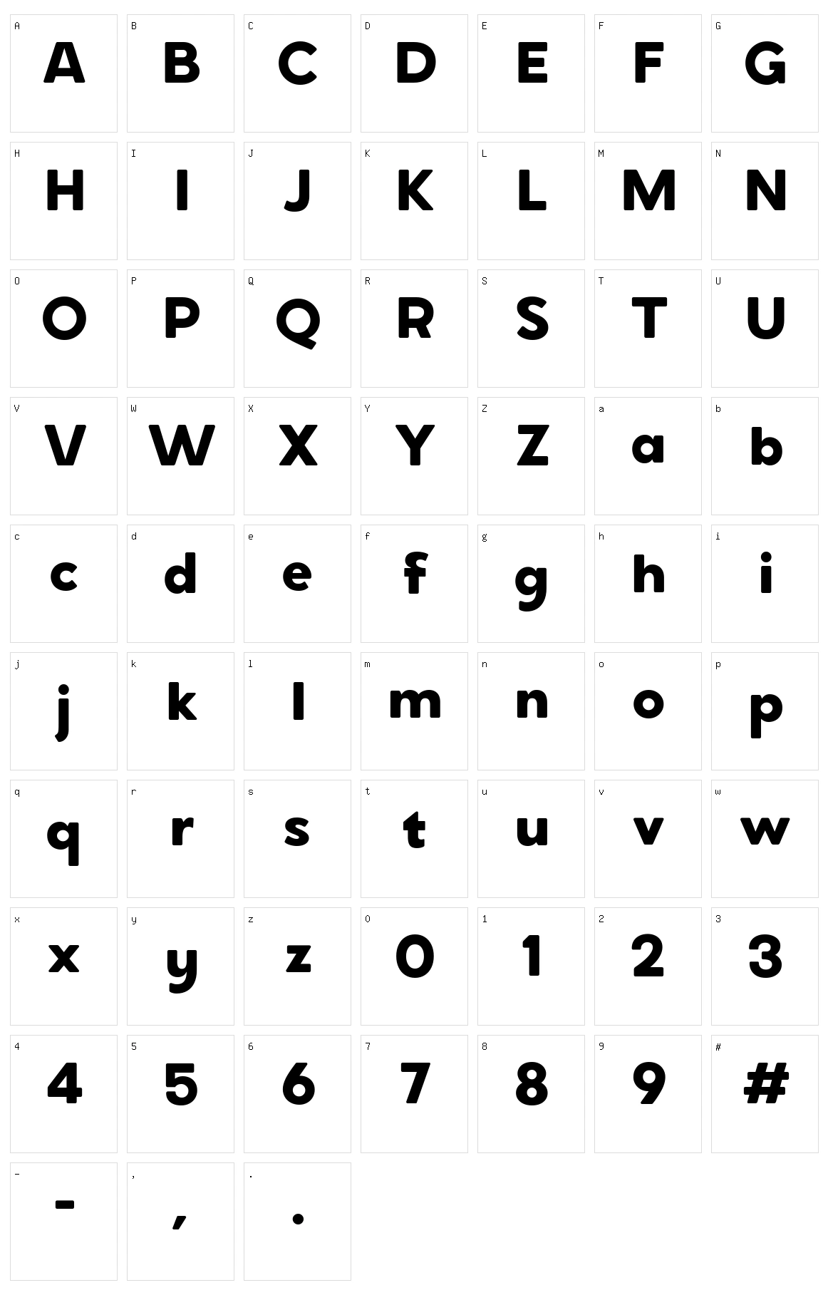 ZT Grafton Character Set