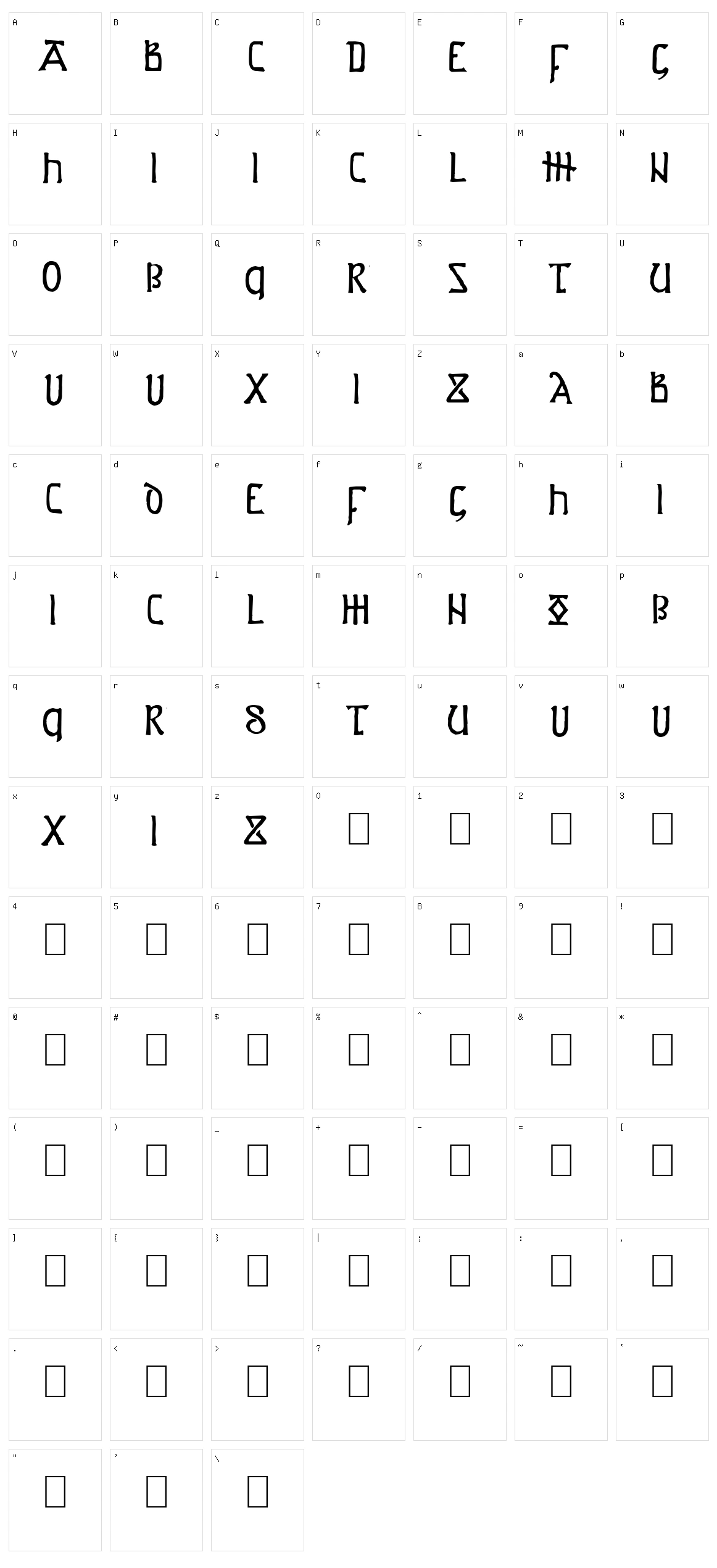 Anglo-Saxon Project Character Set