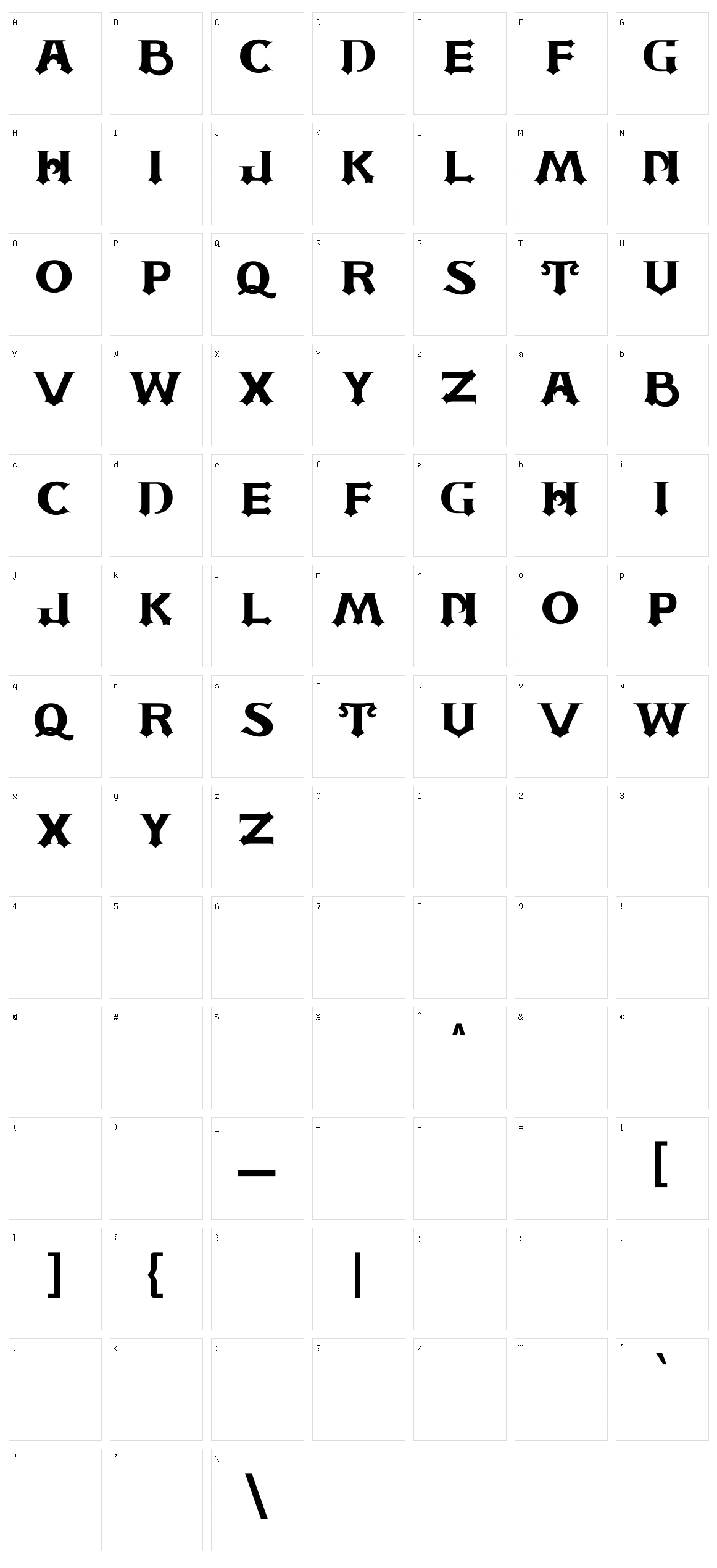 Astone Royal Character Set