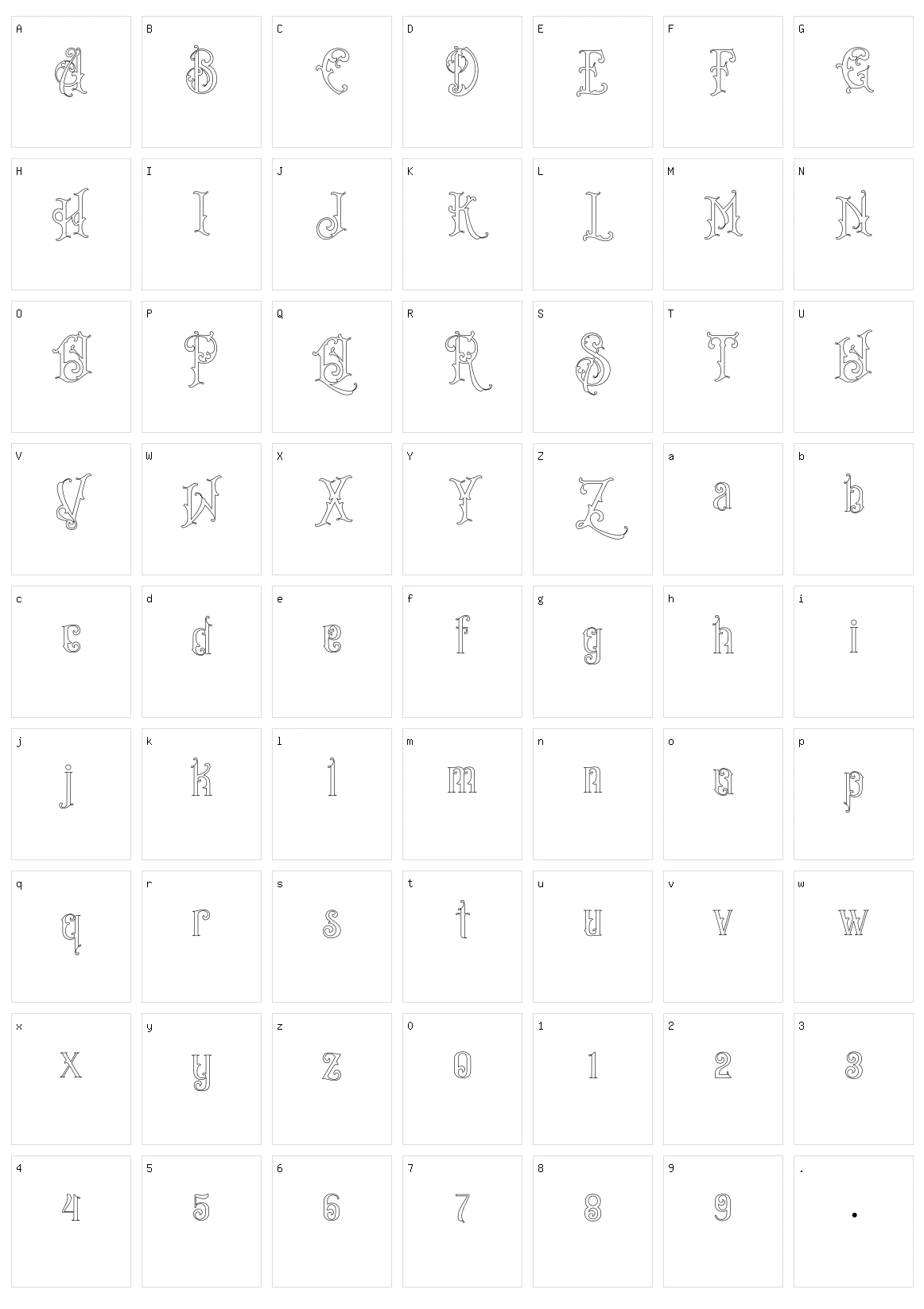 Bandits Character Set