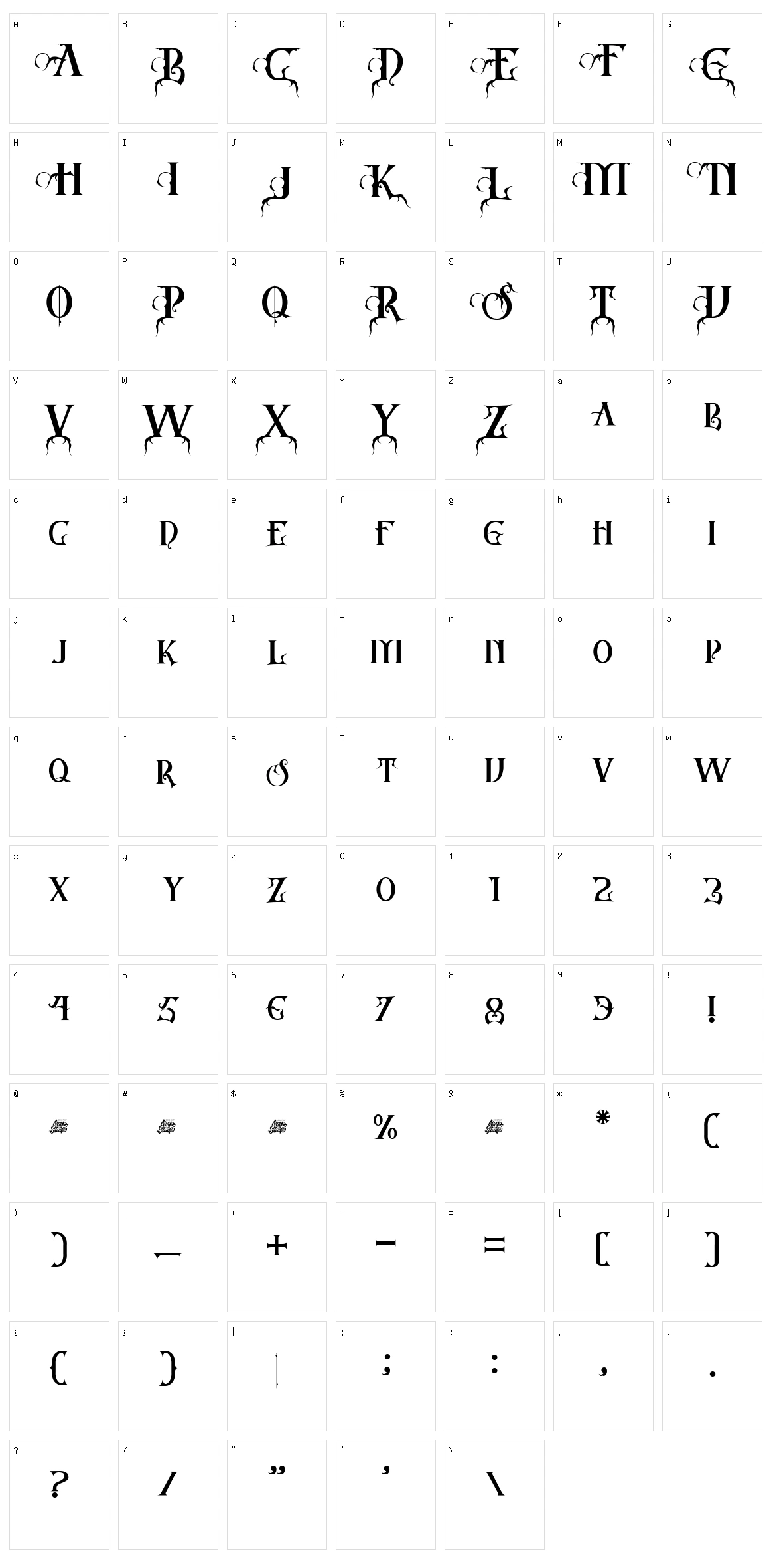 Barbar Shop Character Set