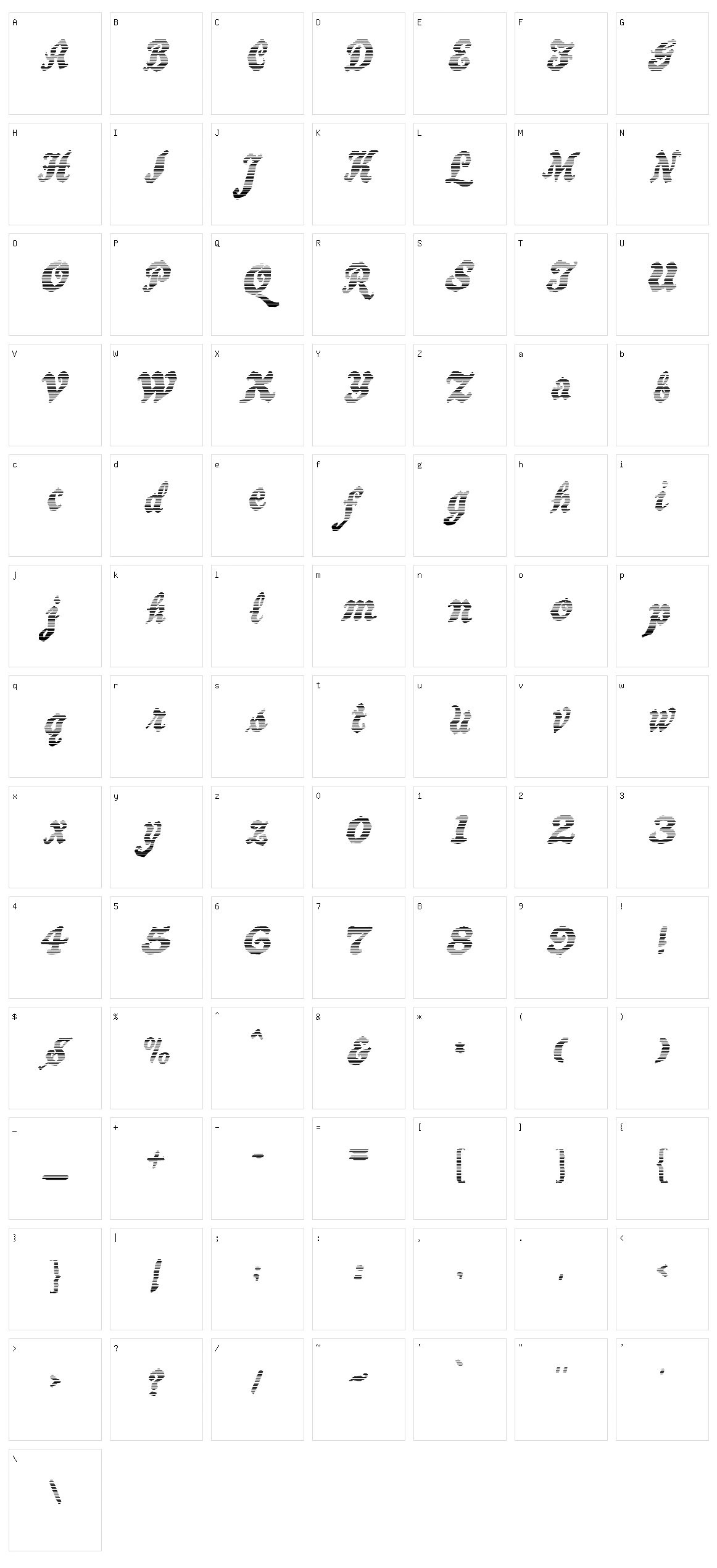 Beware The Neighboors Shadow Character Set