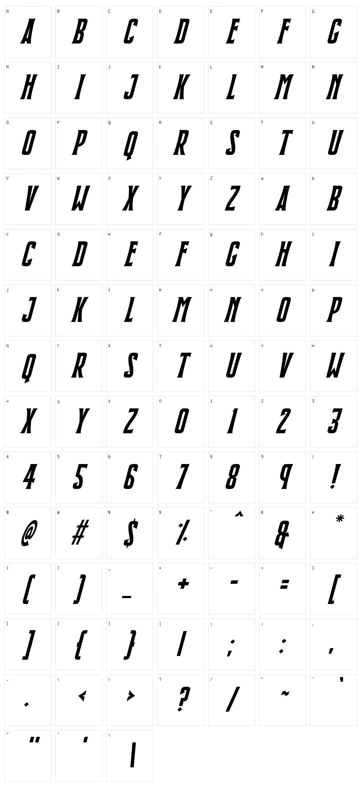 Blackmoon Quest Character Set