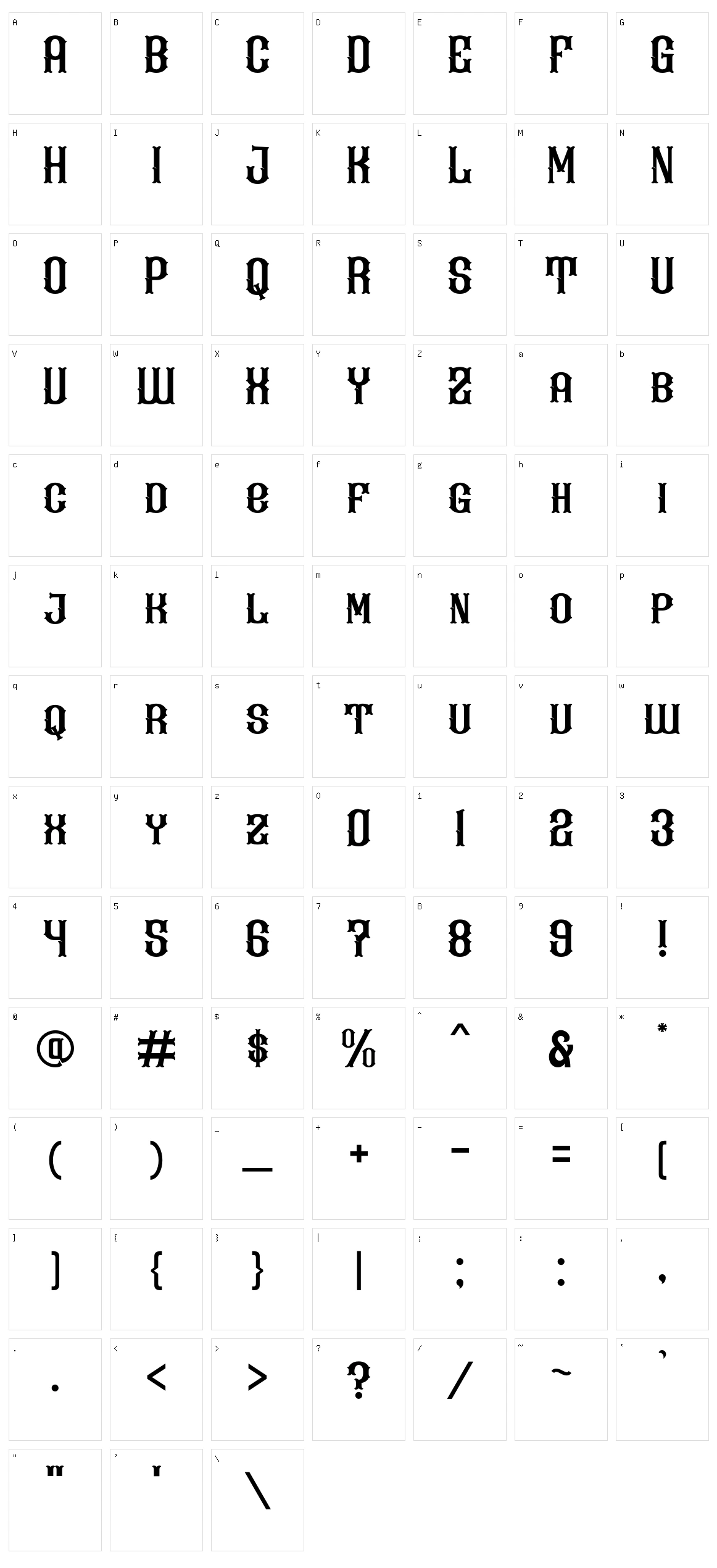 Kevin Ghal Character Set
