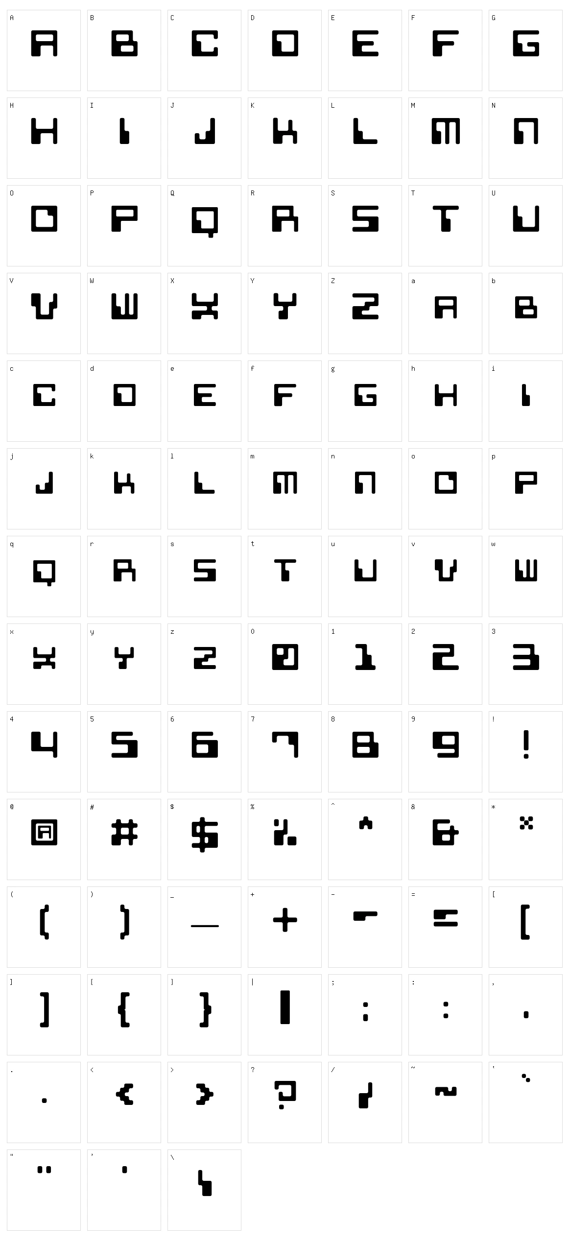 KHTitle Character Set