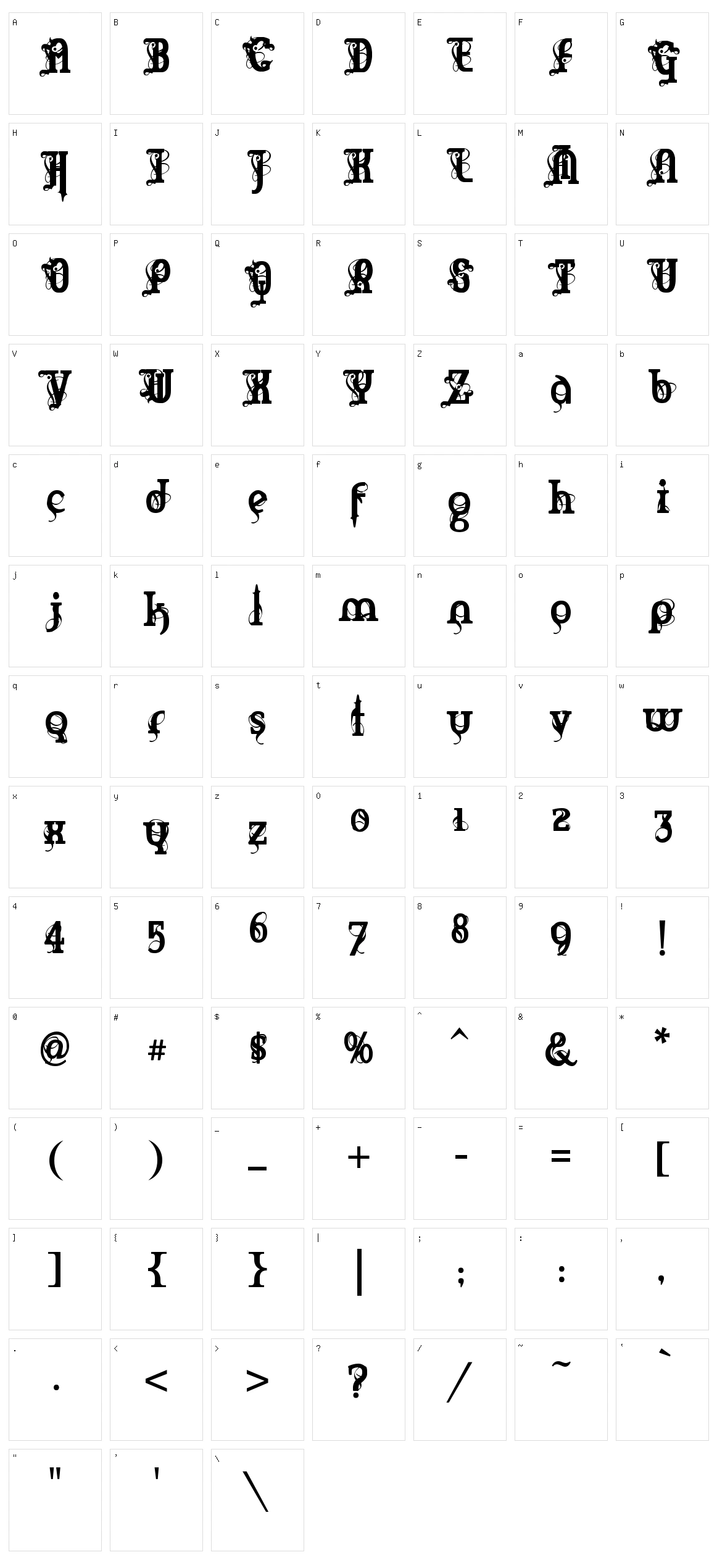 Marquis De Sade Character Set