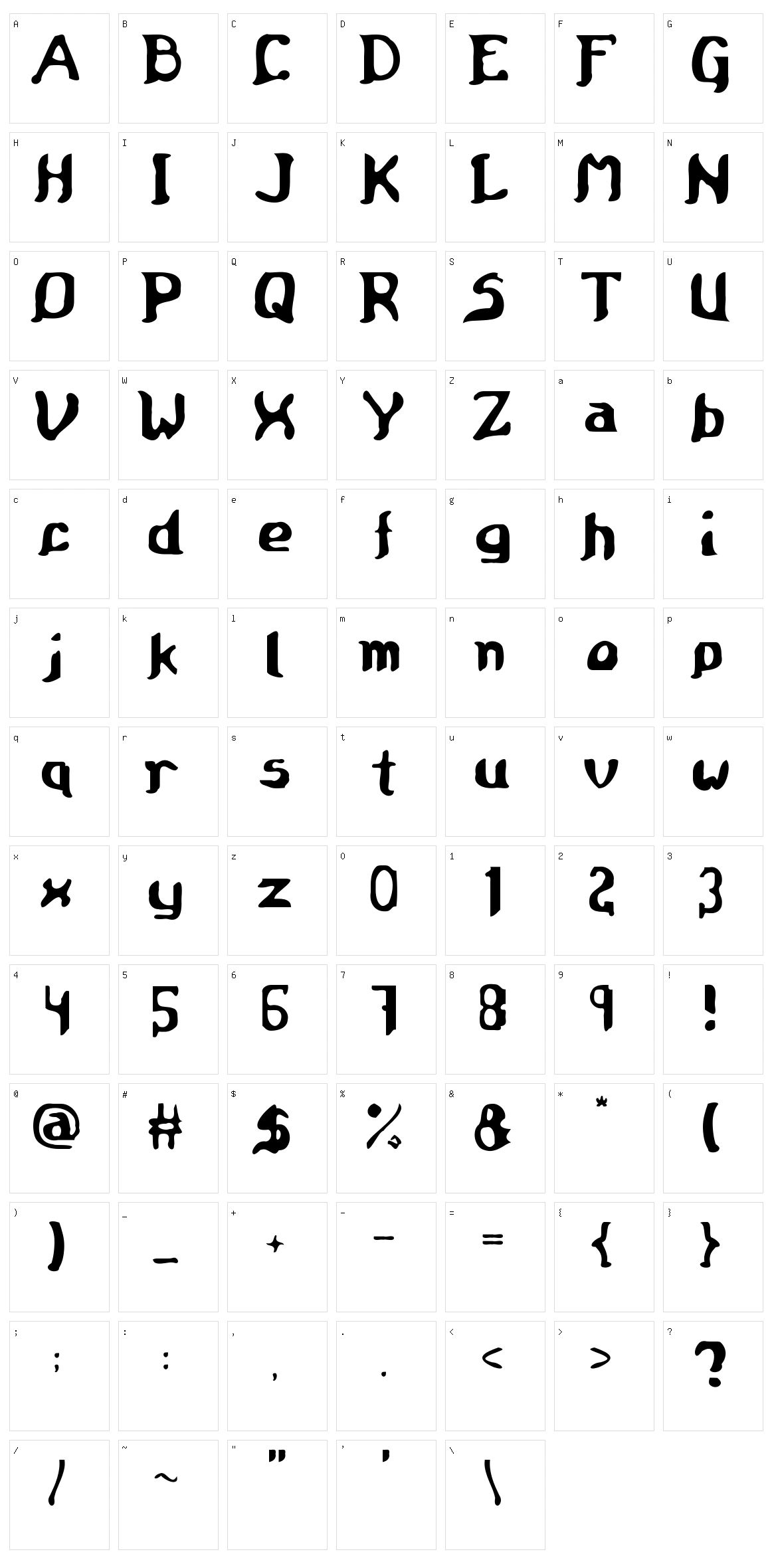 Medieval Scroll of Wisdom Character Set