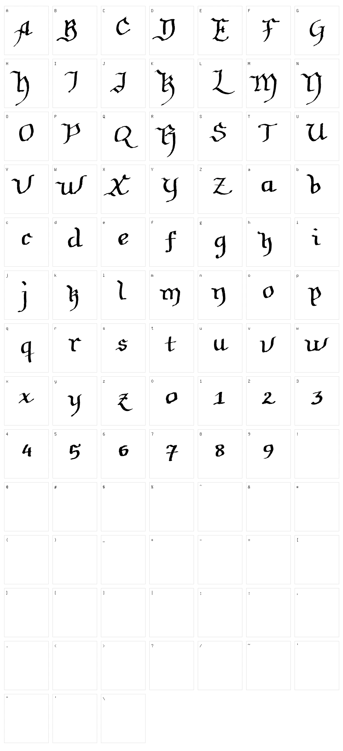 Soft Notes Character Set