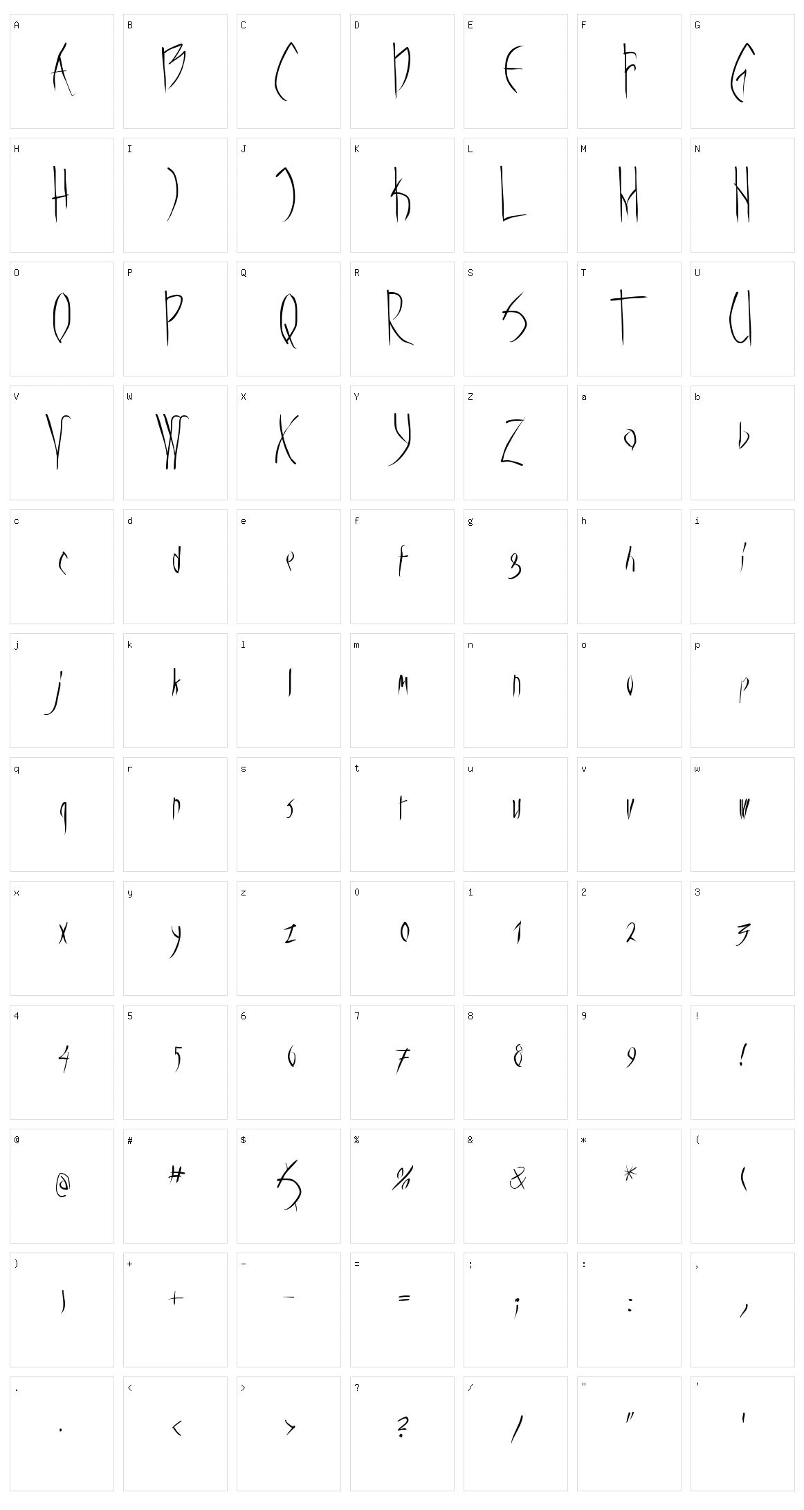 Vampyrish Character Set