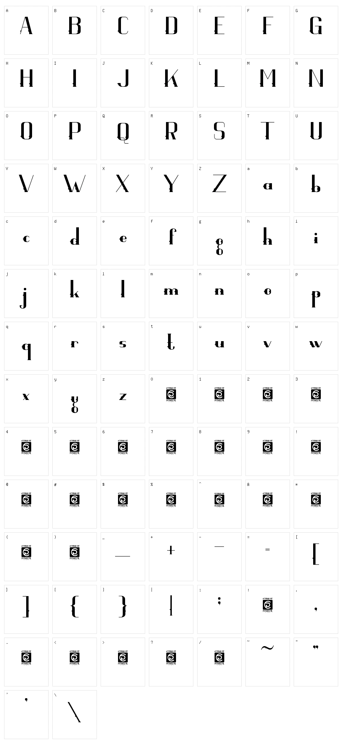 Visaka Character Set
