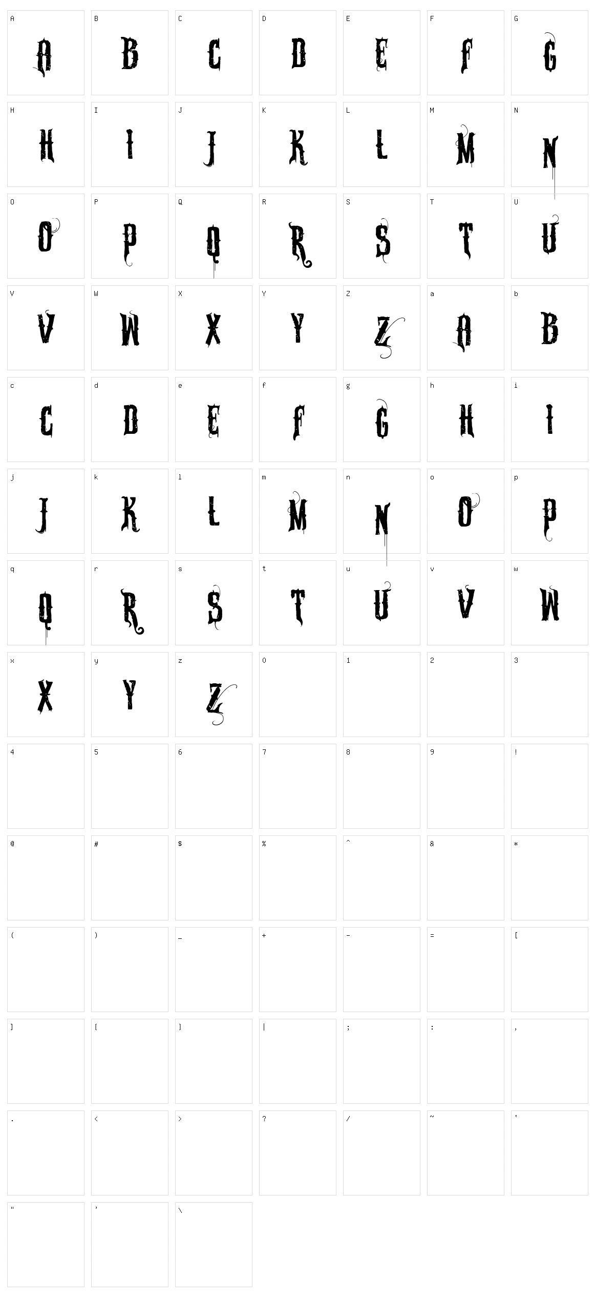 VTKS Sabonete Character Set