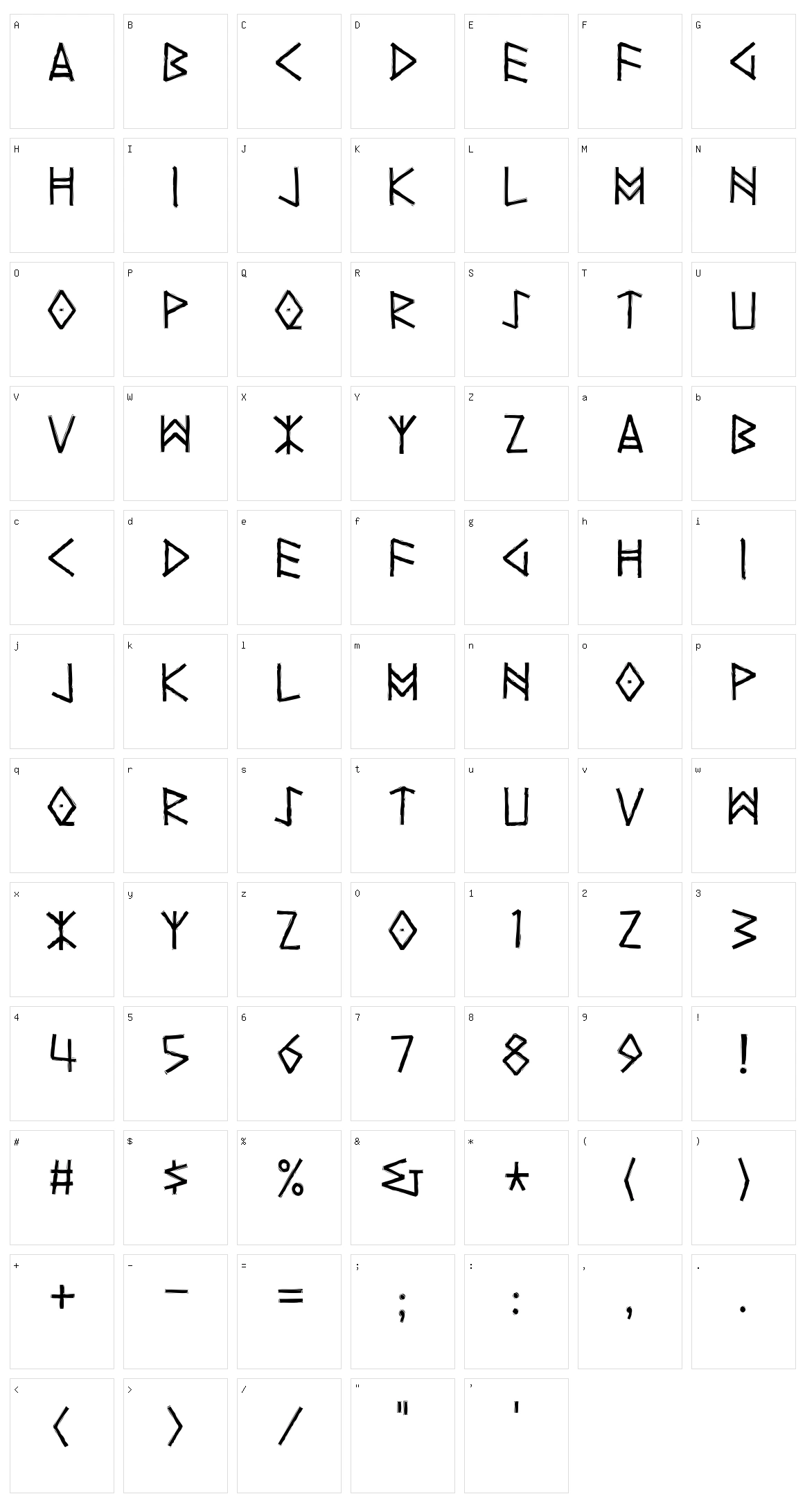Yggdrasil Character Set
