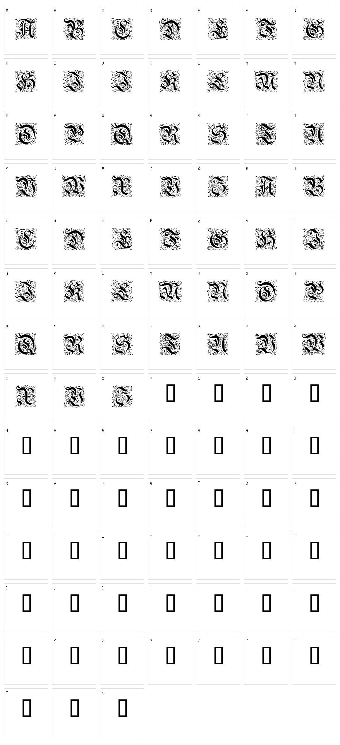 Feinsliebchen Barock Character Set