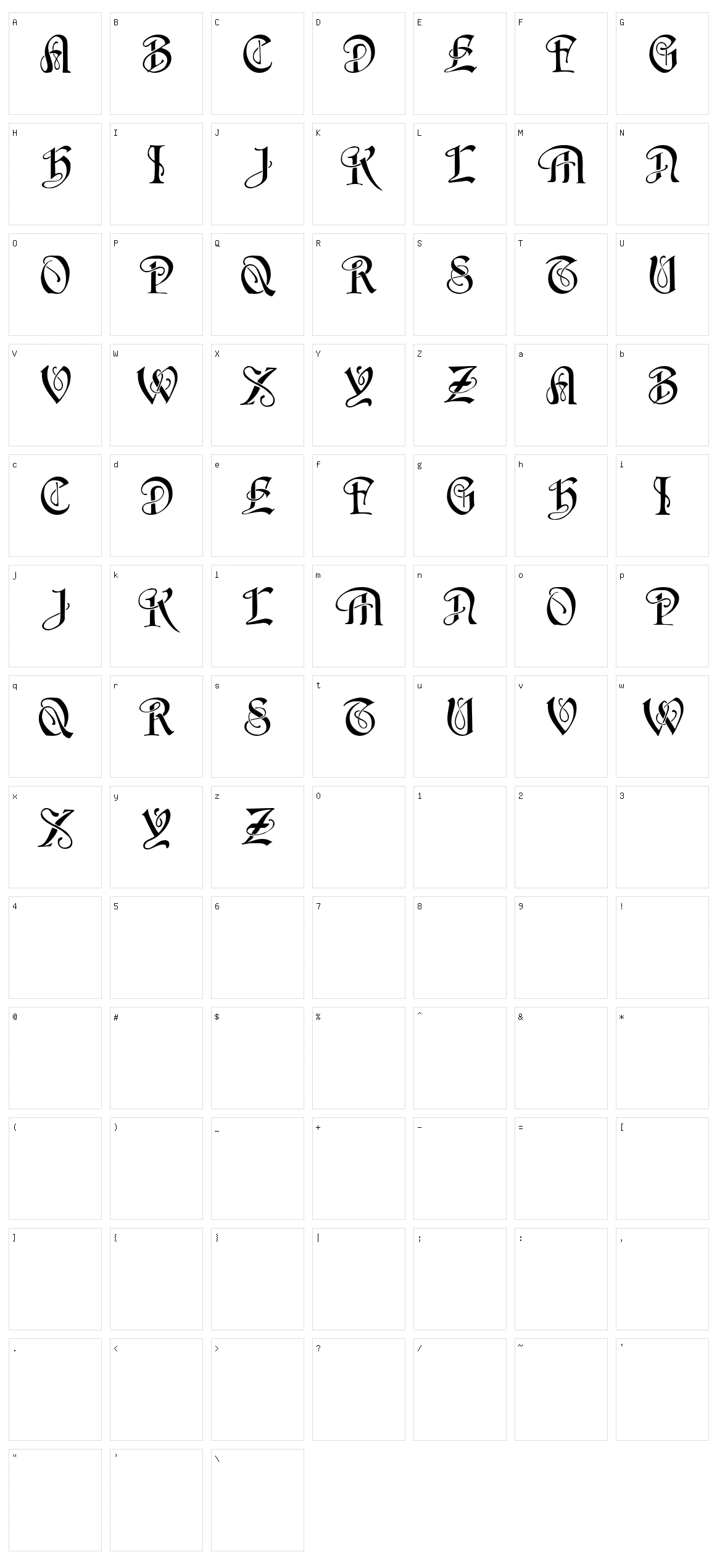 Horst Character Set