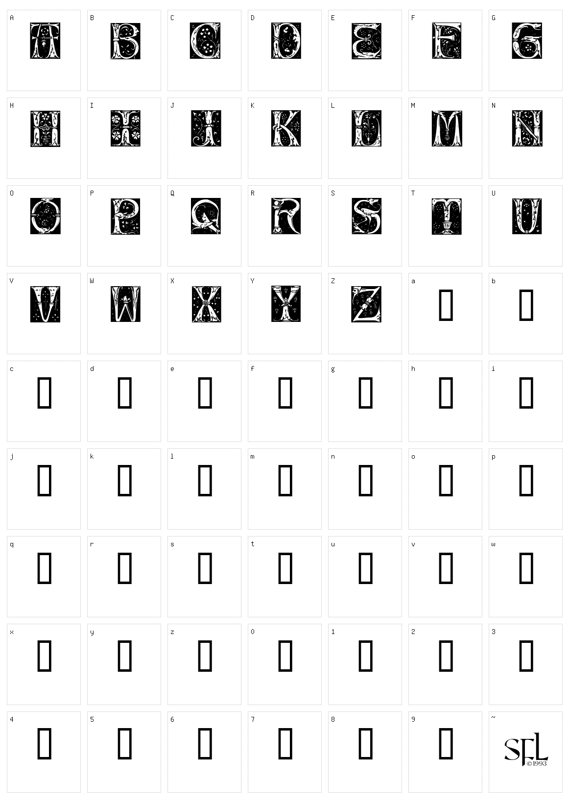 Jugend Character Set