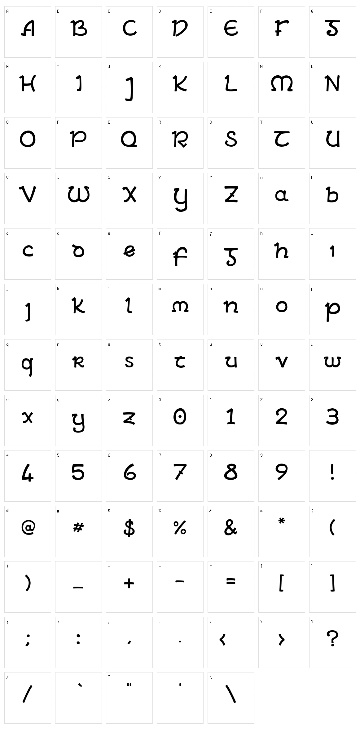 Ariel Insular Character Set