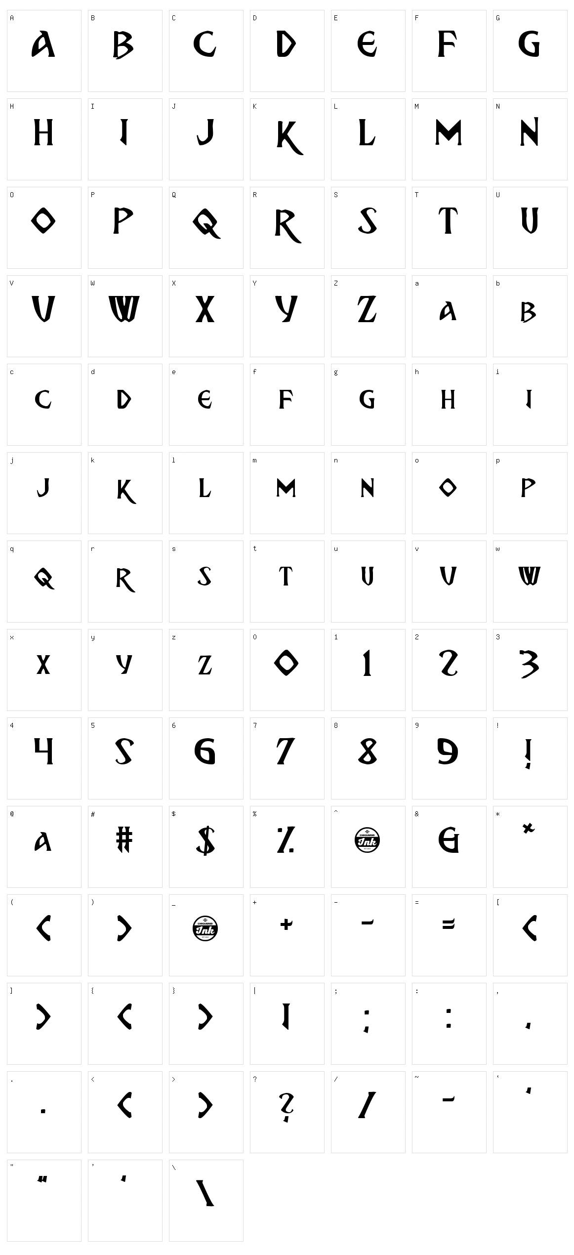 Breathe Fire Character Set