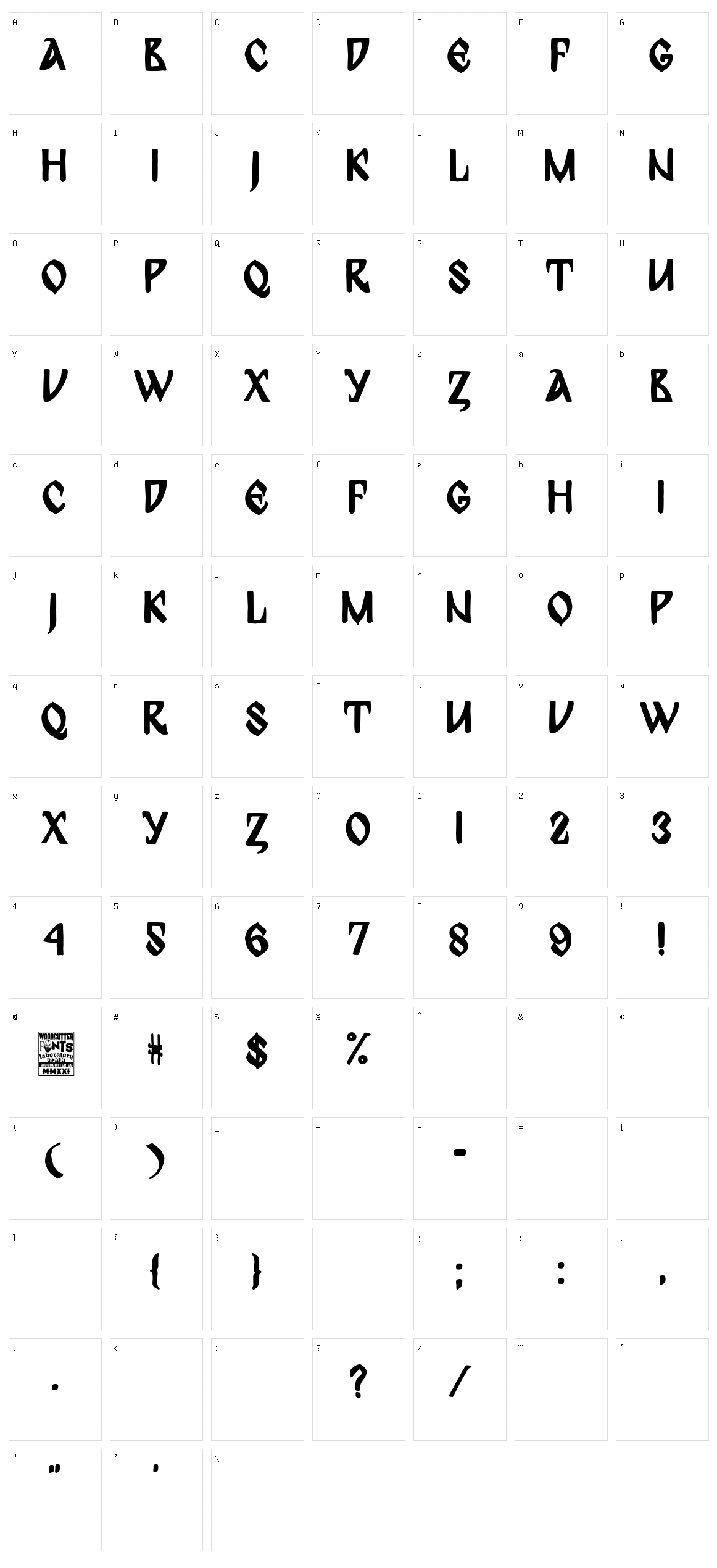 Bulgarian Bridge Character Set