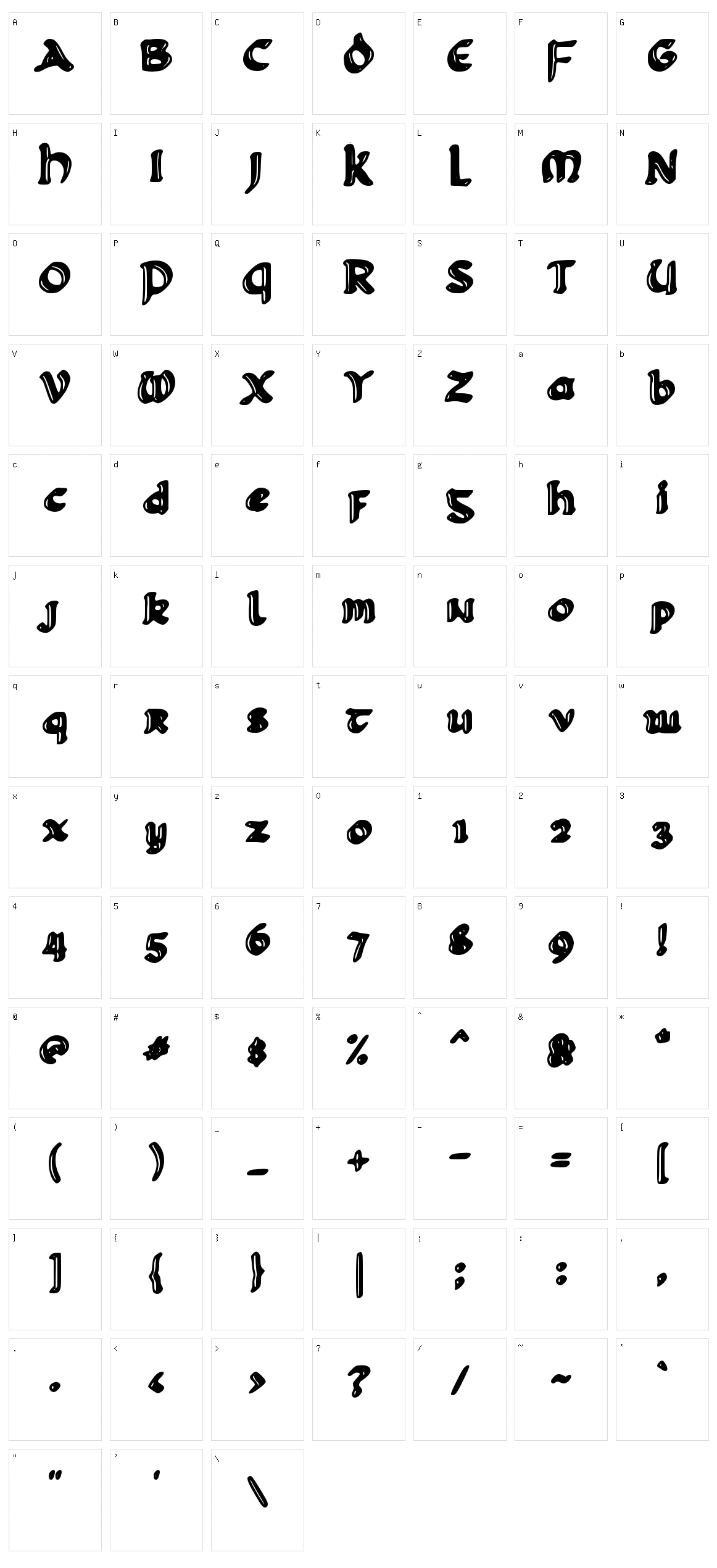 c Celtico Character Set