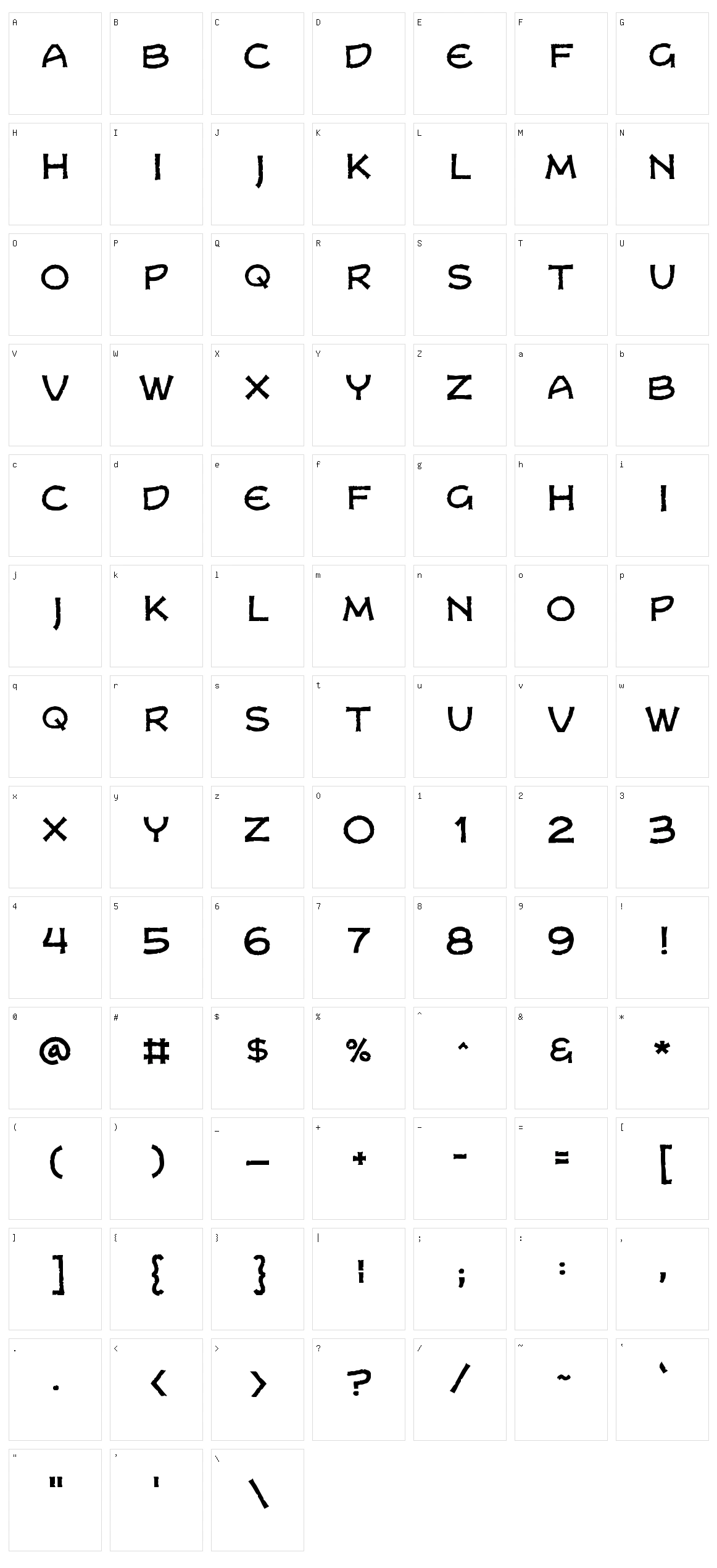 Dungeon Crawler CB Character Set