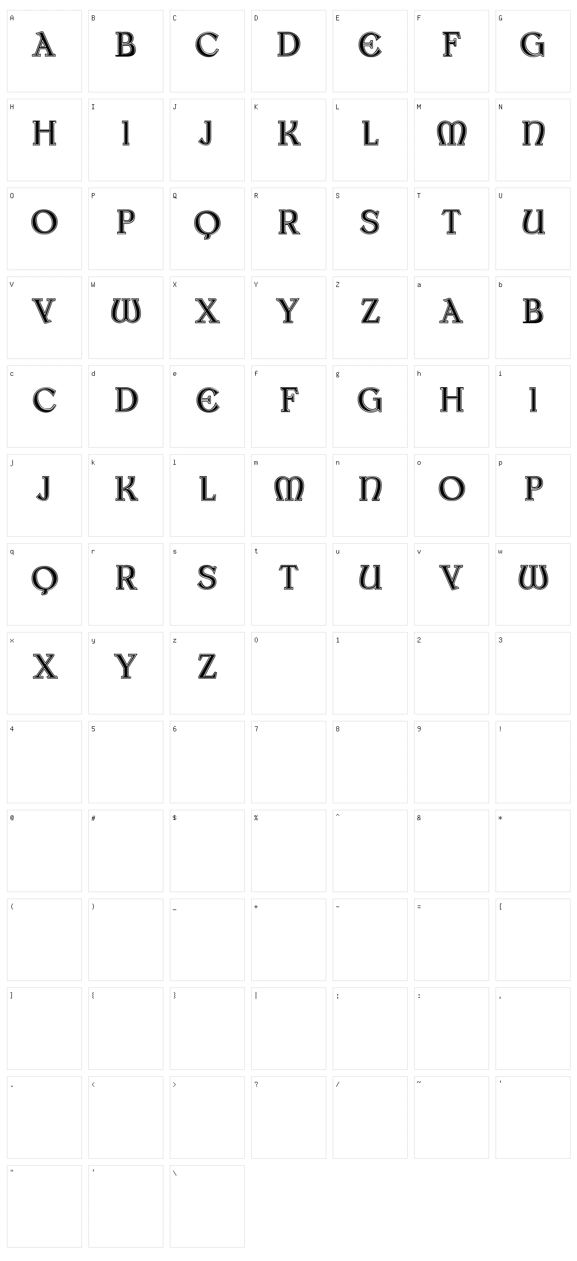 Medieval Mystery Character Set