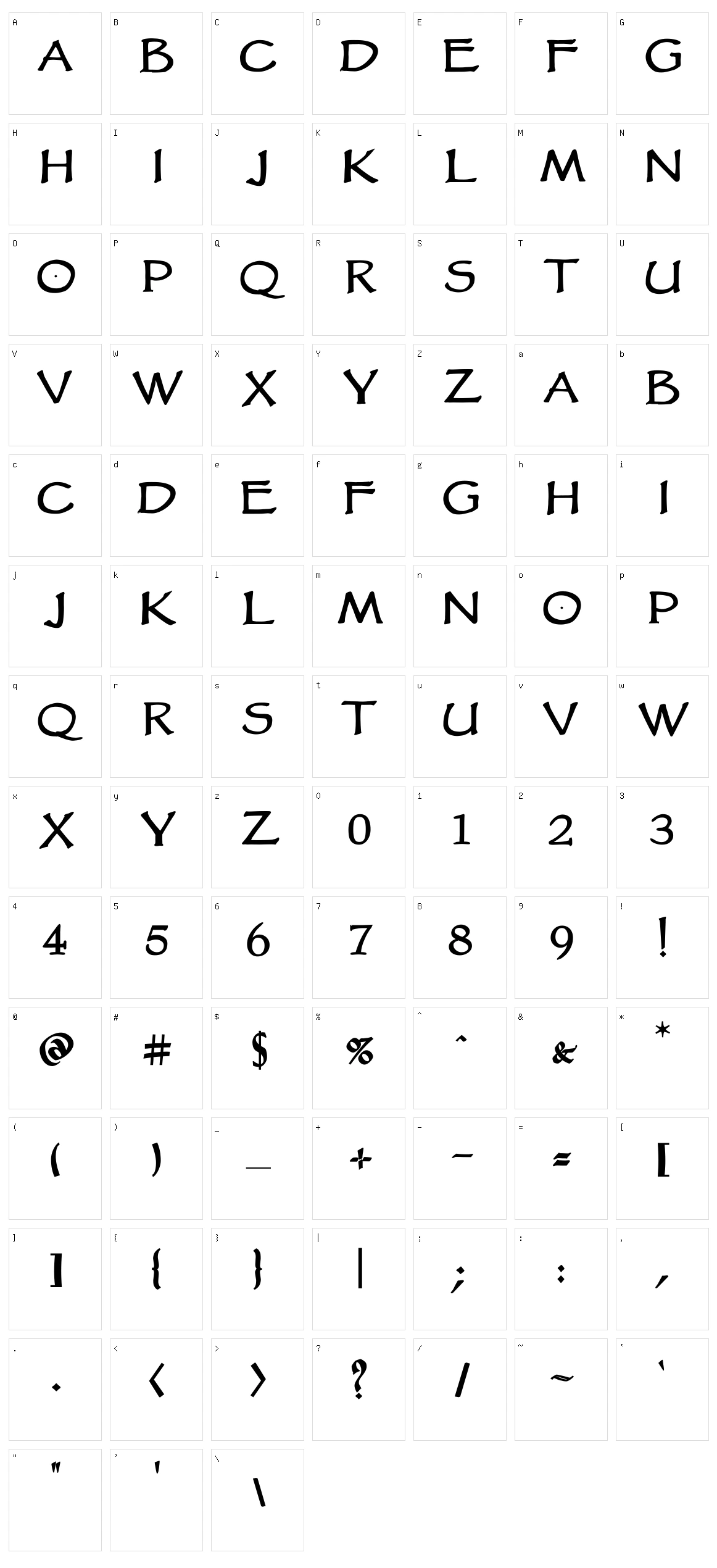 VTC Goblin Hand Character Set
