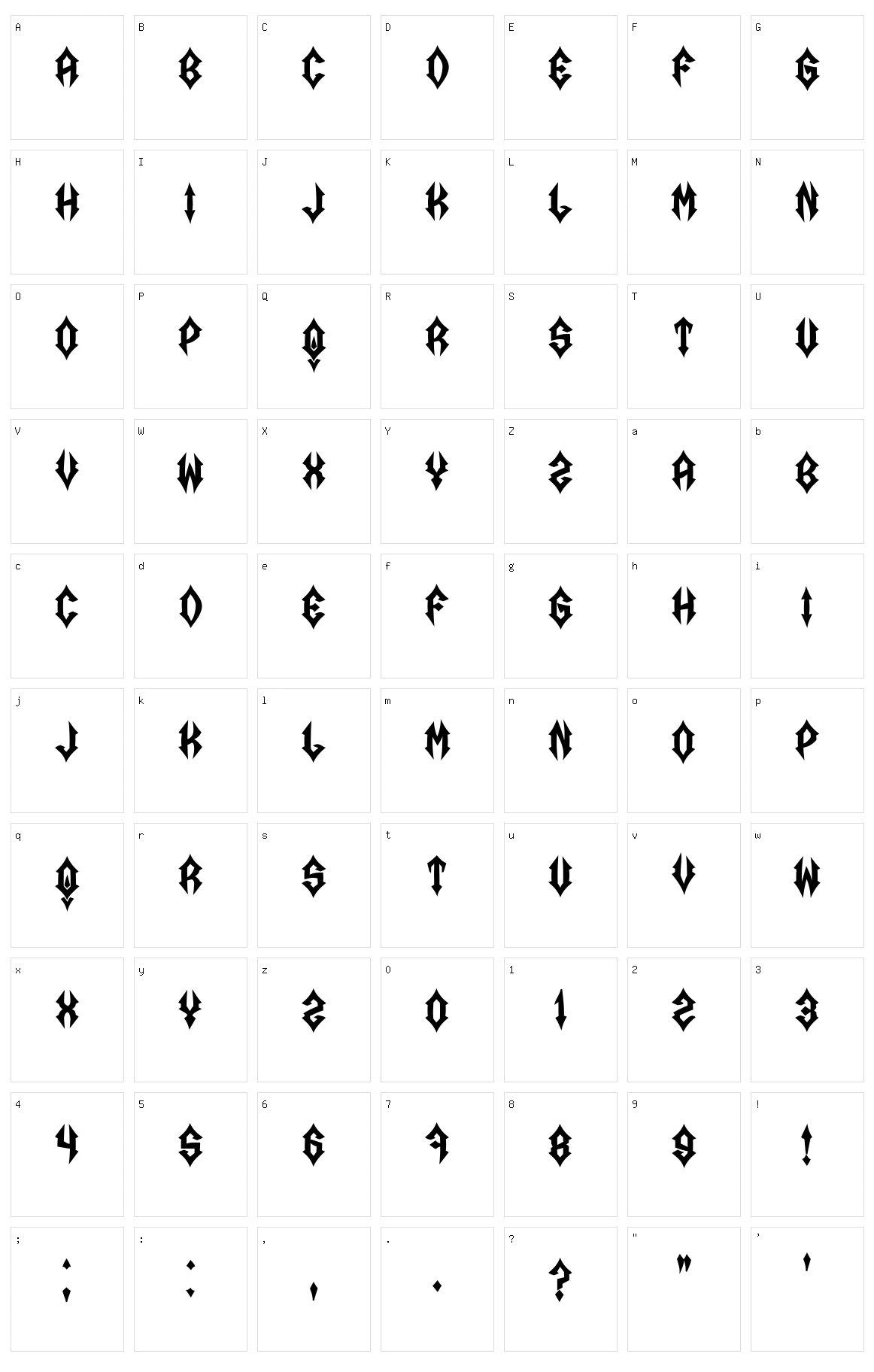 Aircraftman Character Set