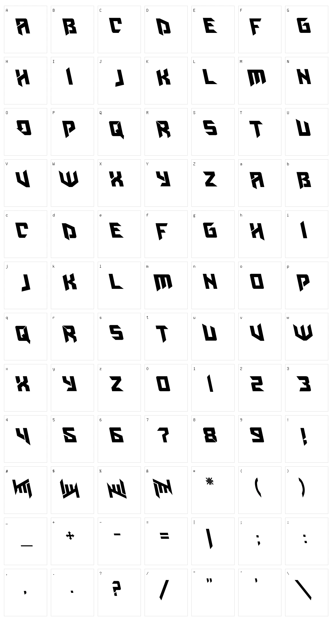 Amaz Obitaem Ostrov Character Set