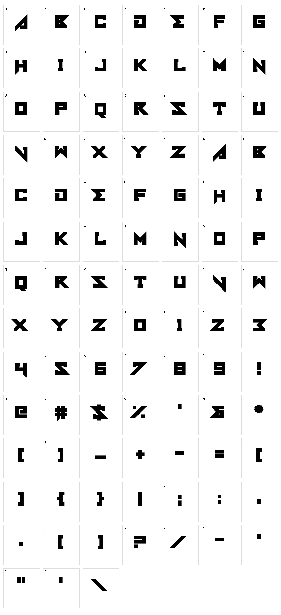 Be A St. Character Set