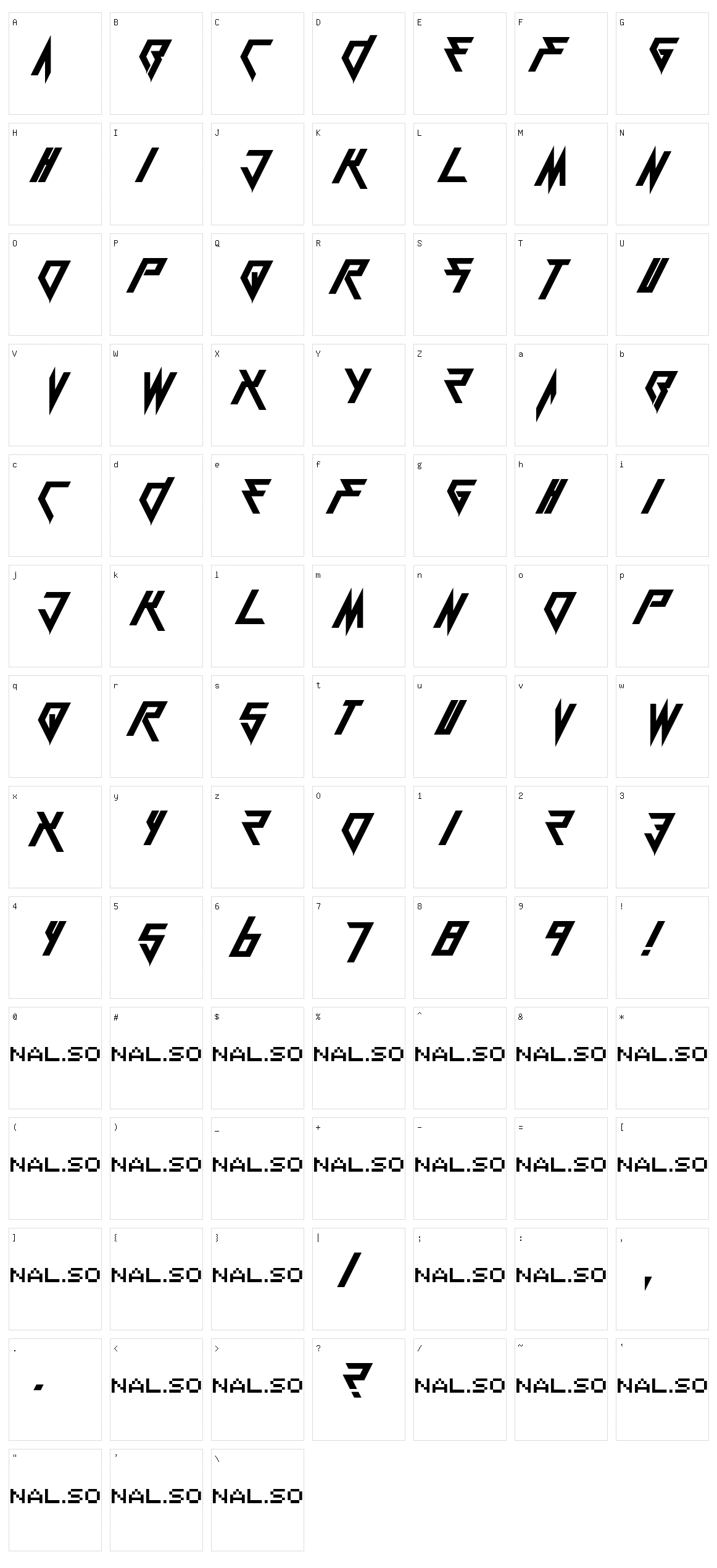 Berate The Elementary Character Set