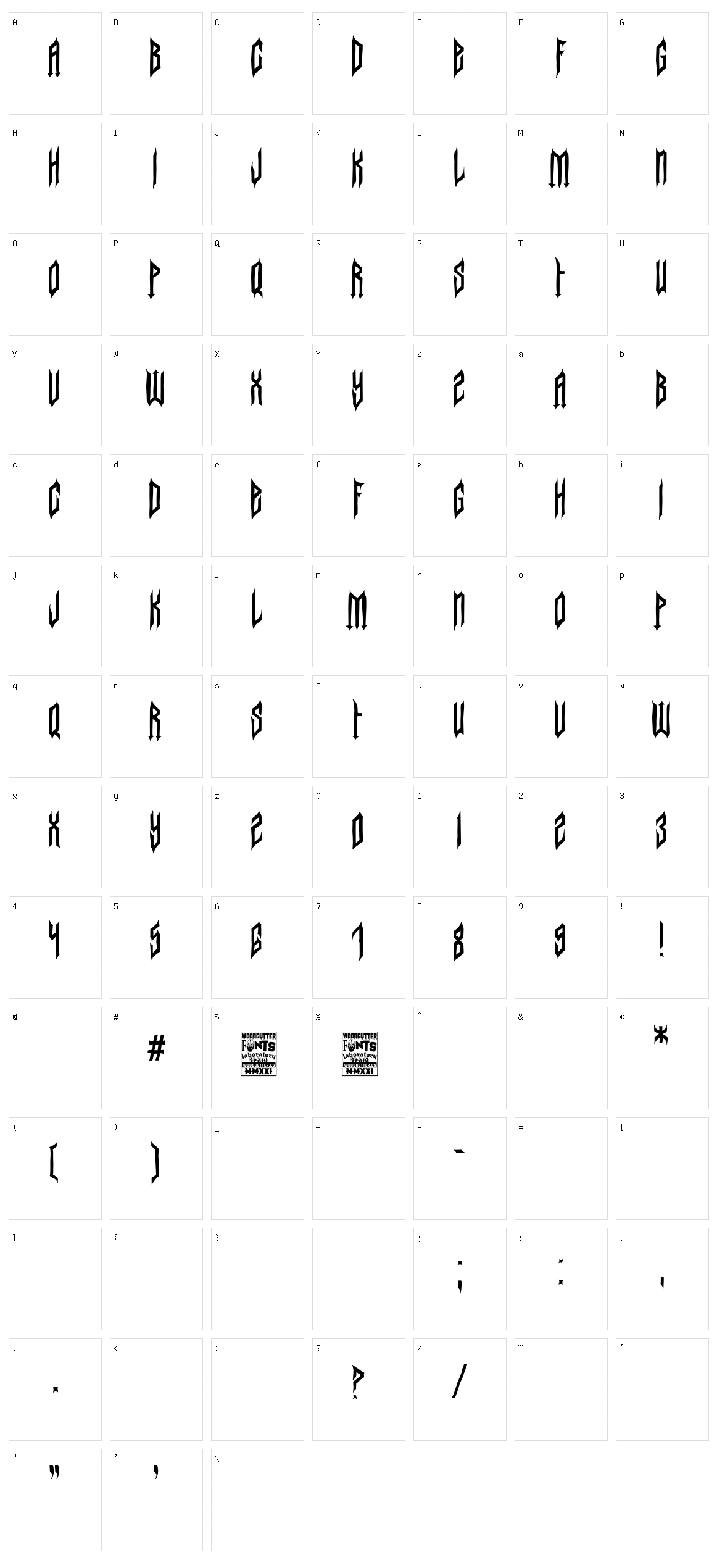 Berlin Dark Party Character Set