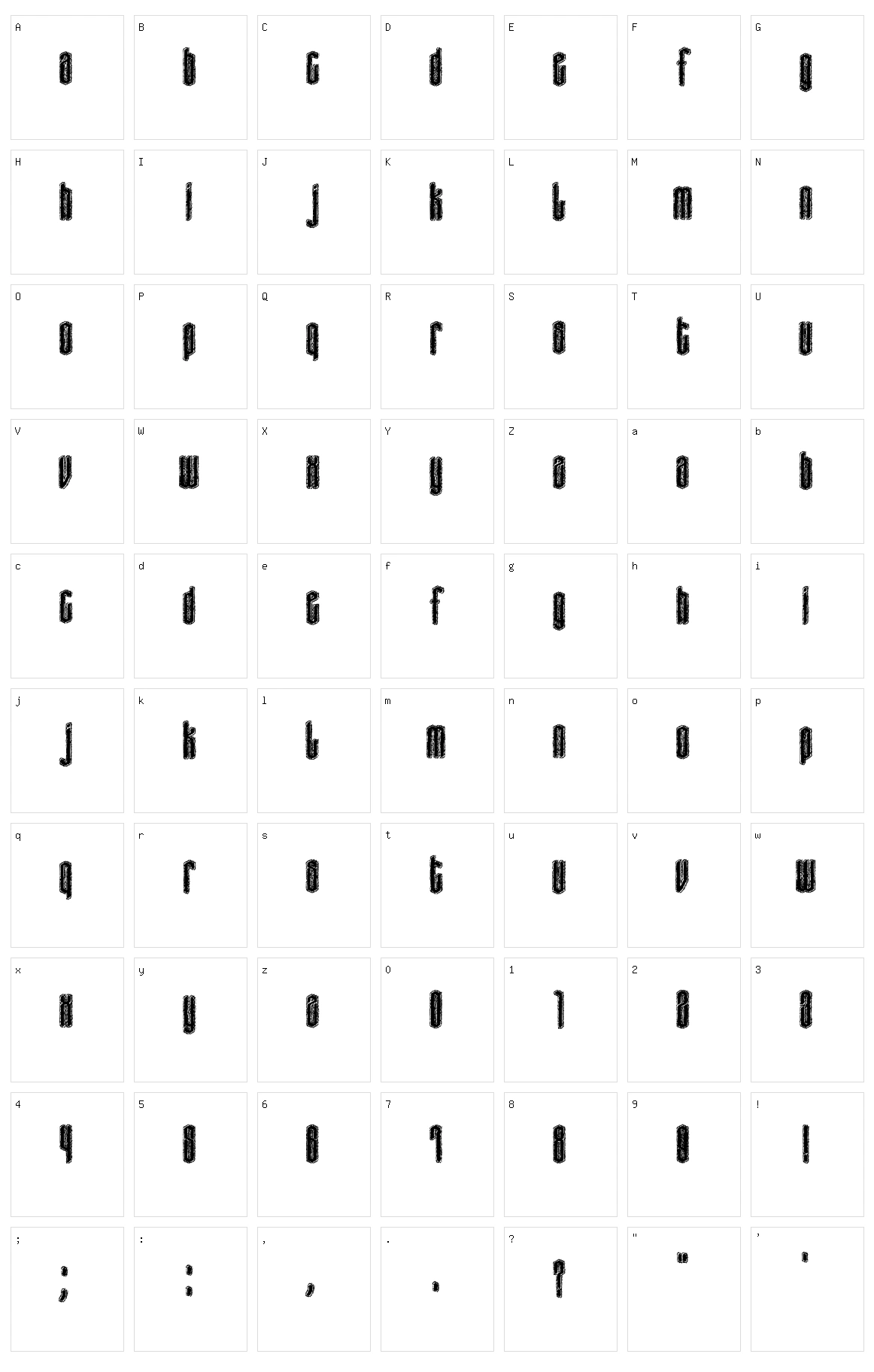 Birthmark Character Set