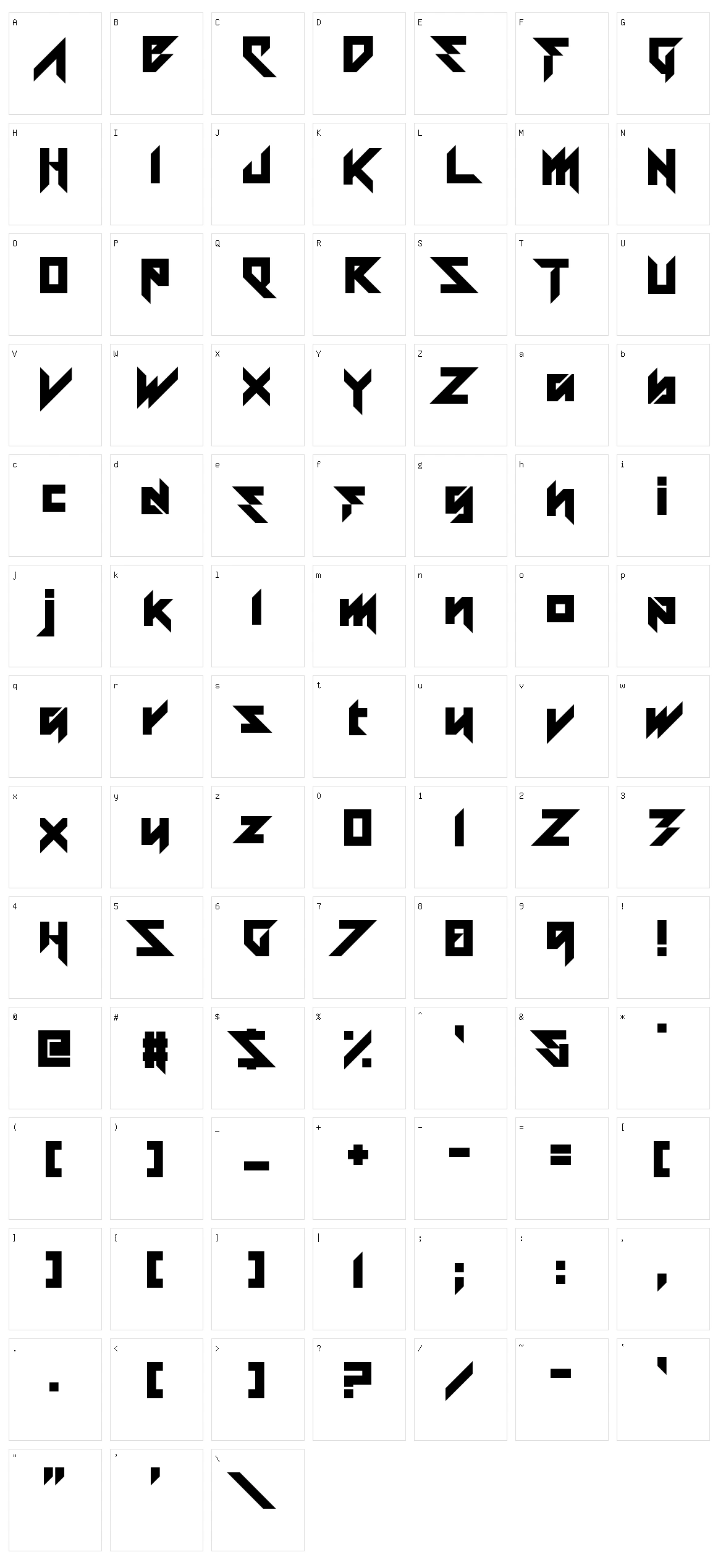 Blessings of Babylon Character Set