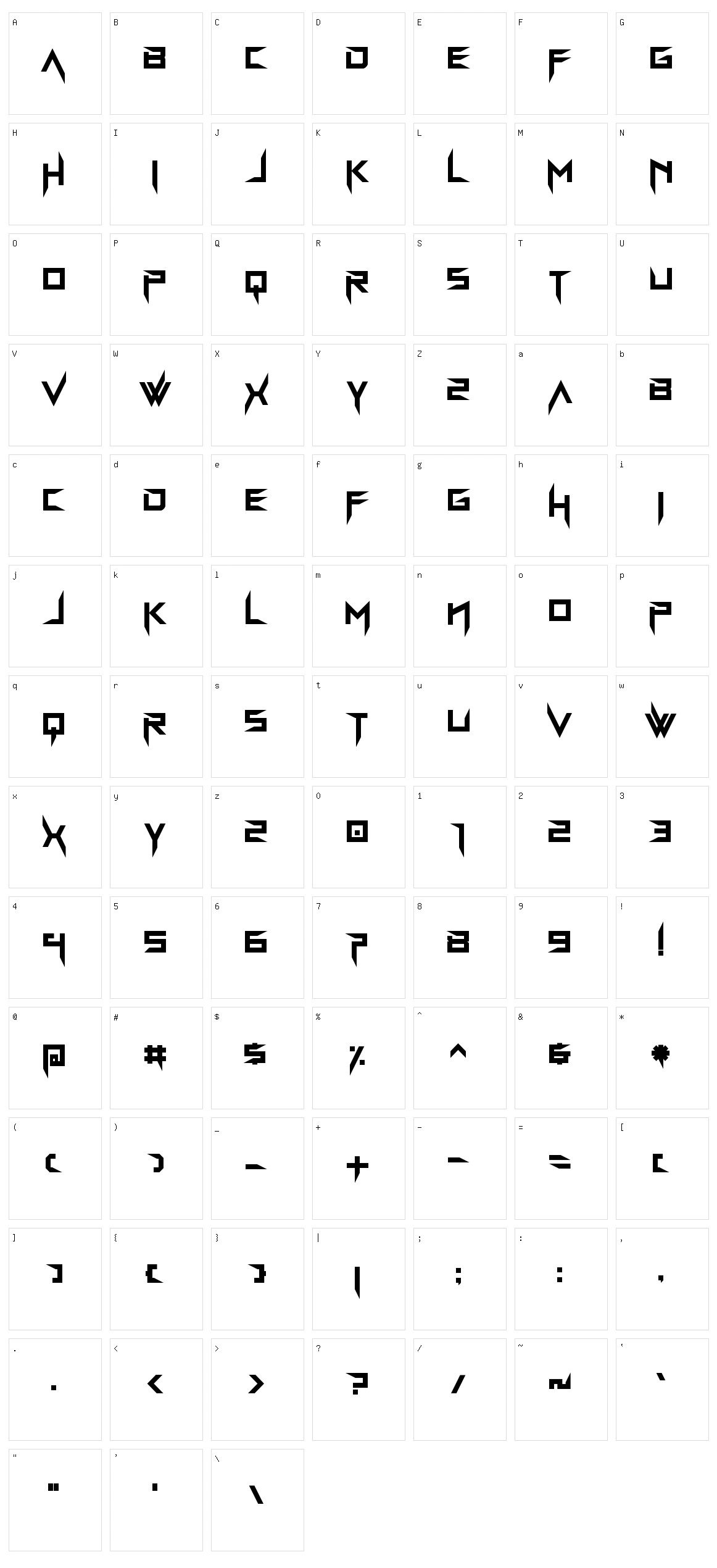 Bravada Arma Character Set